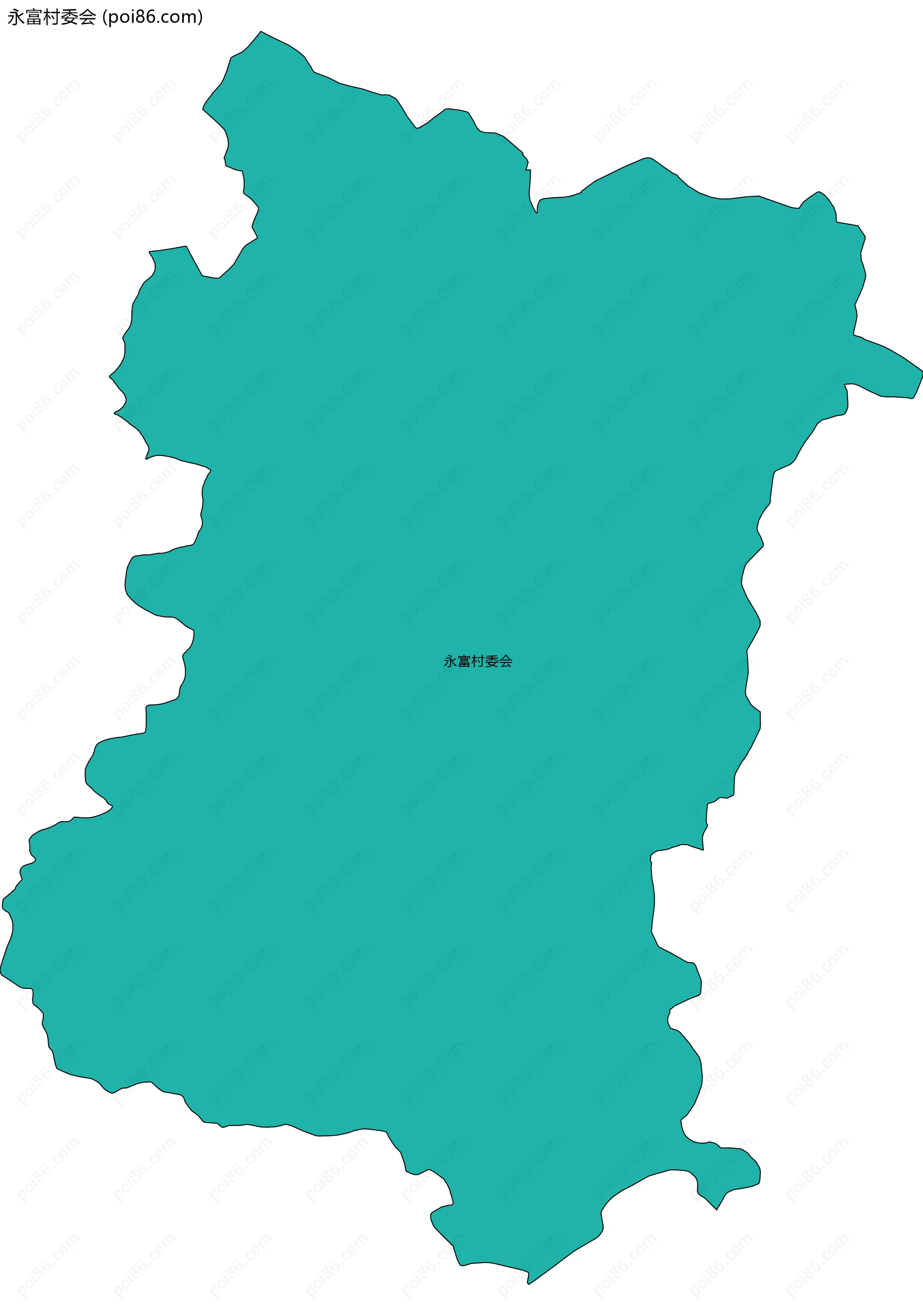 永富村委会边界地图