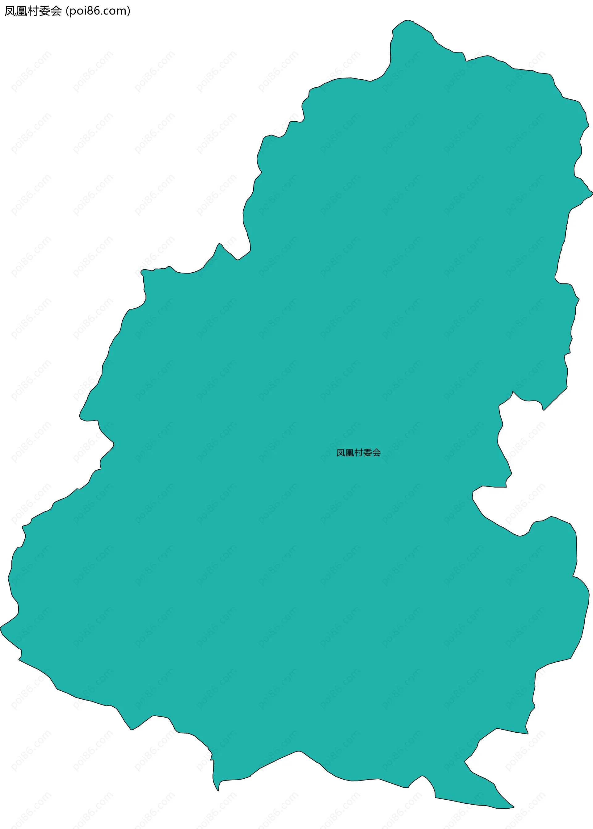 凤凰村委会边界地图