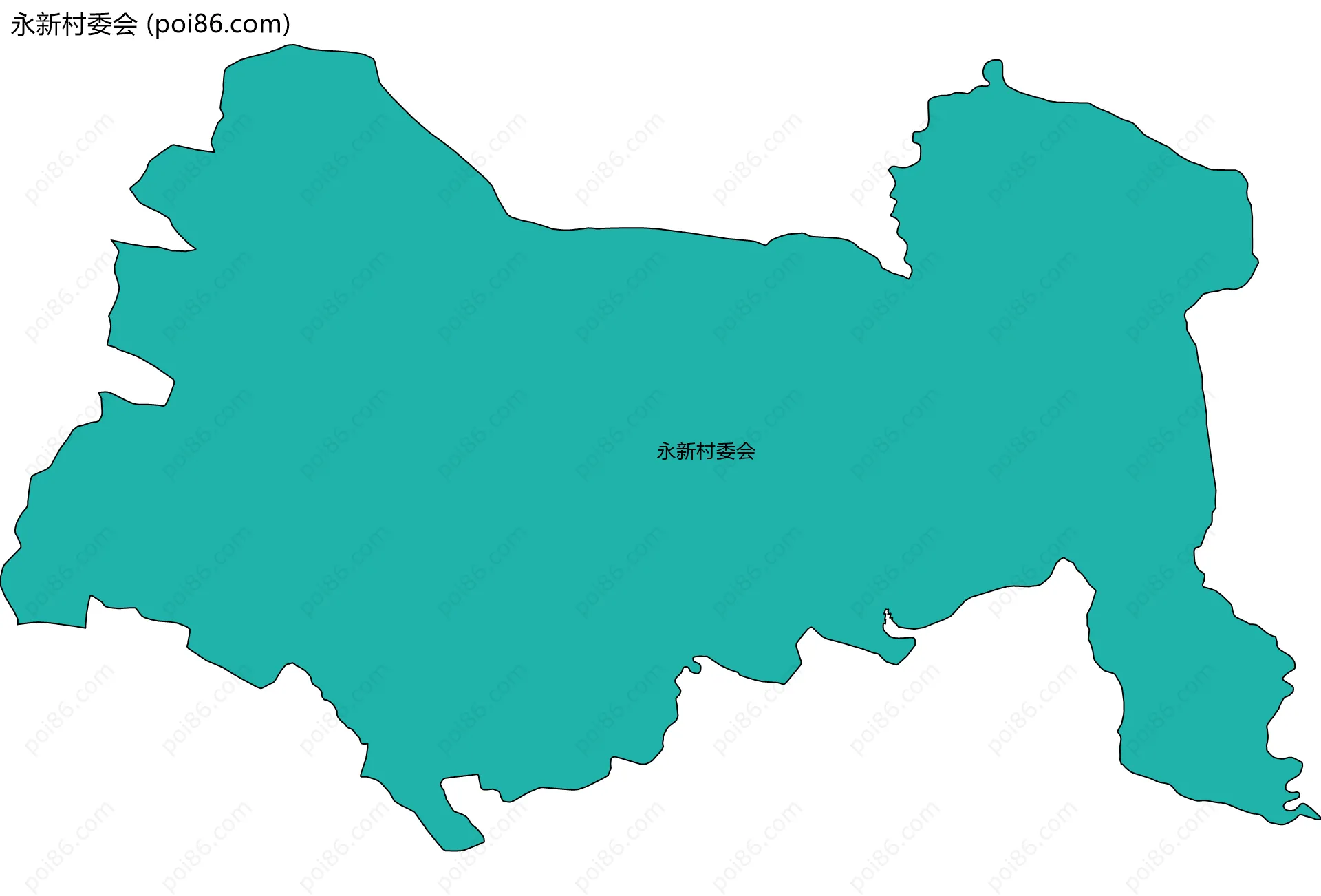 永新村委会边界地图