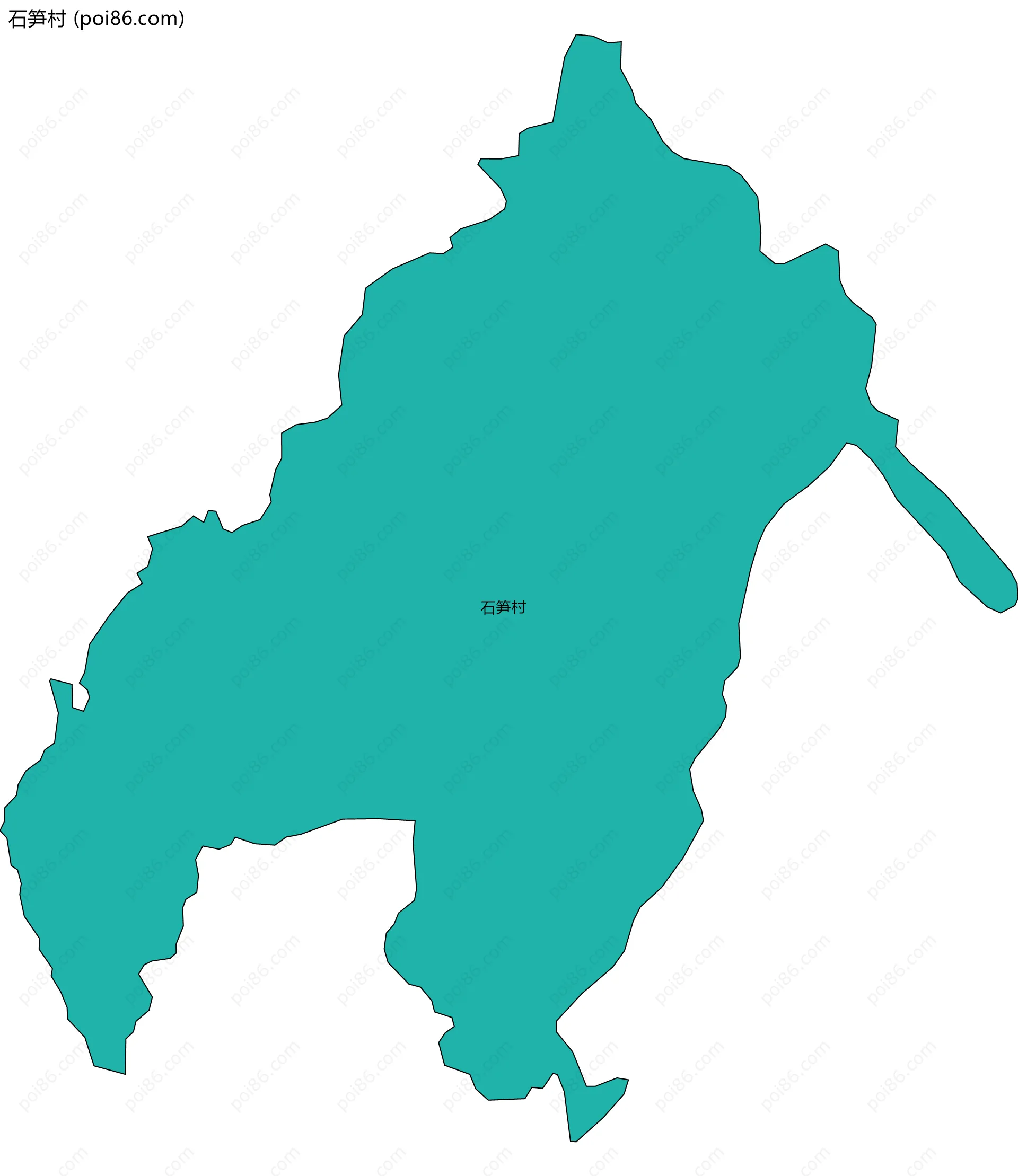 石笋村边界地图