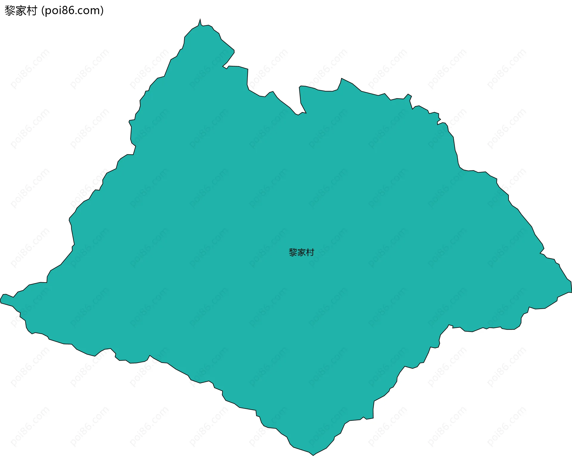 黎家村边界地图