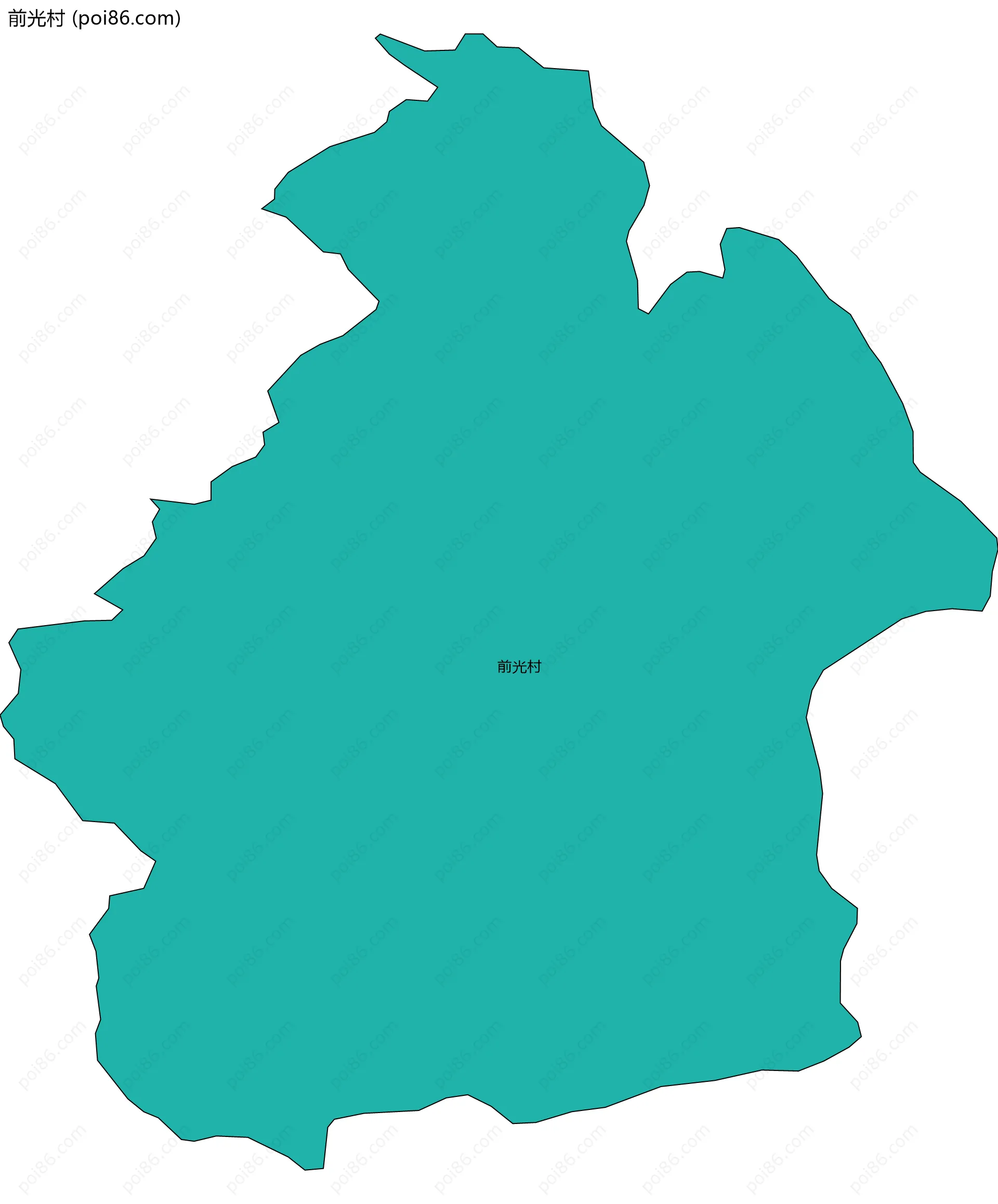 前光村边界地图