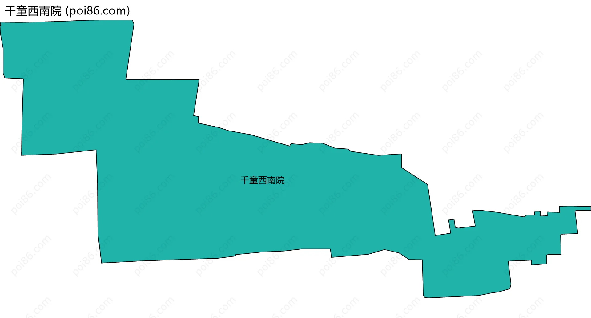千童西南院边界地图