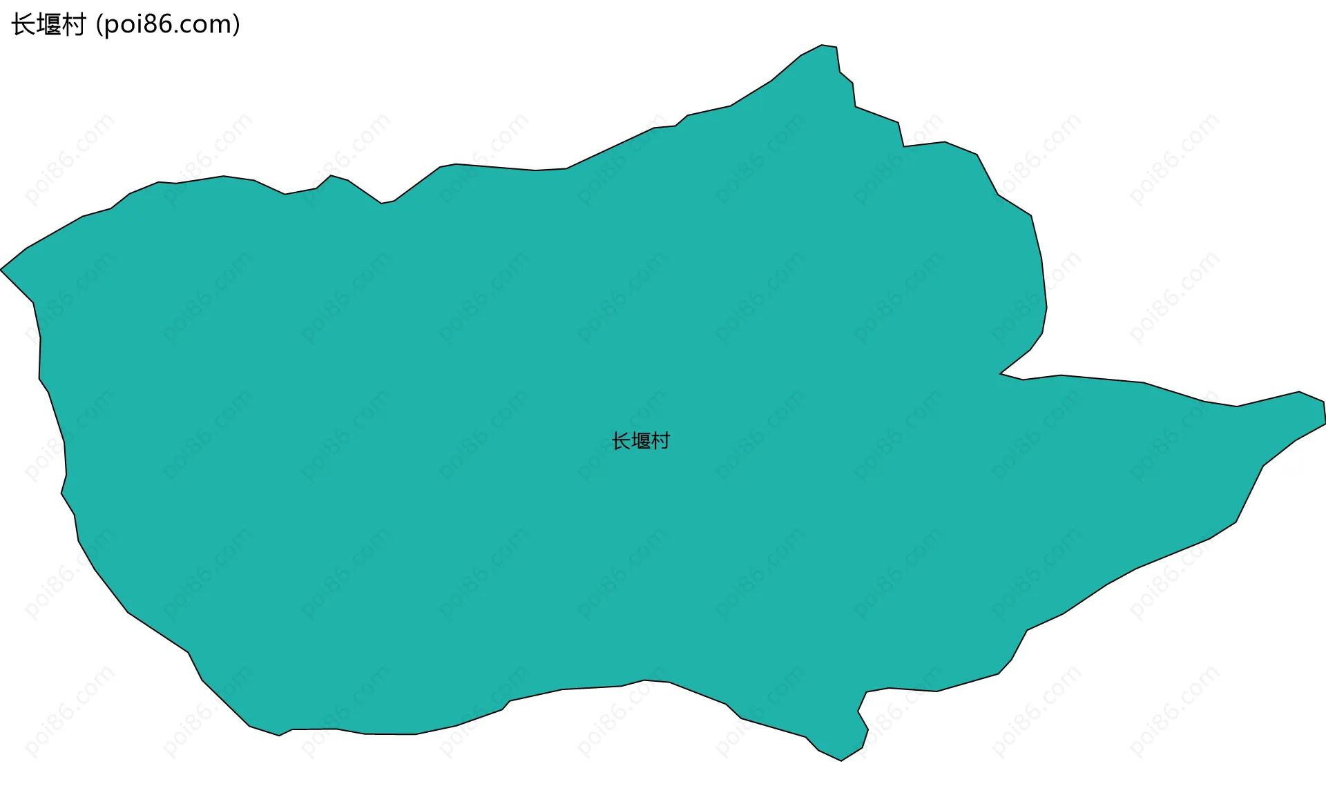 长堰村边界地图