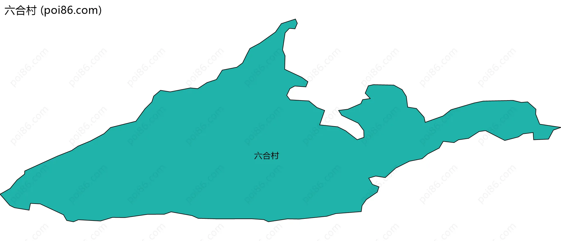 六合村边界地图