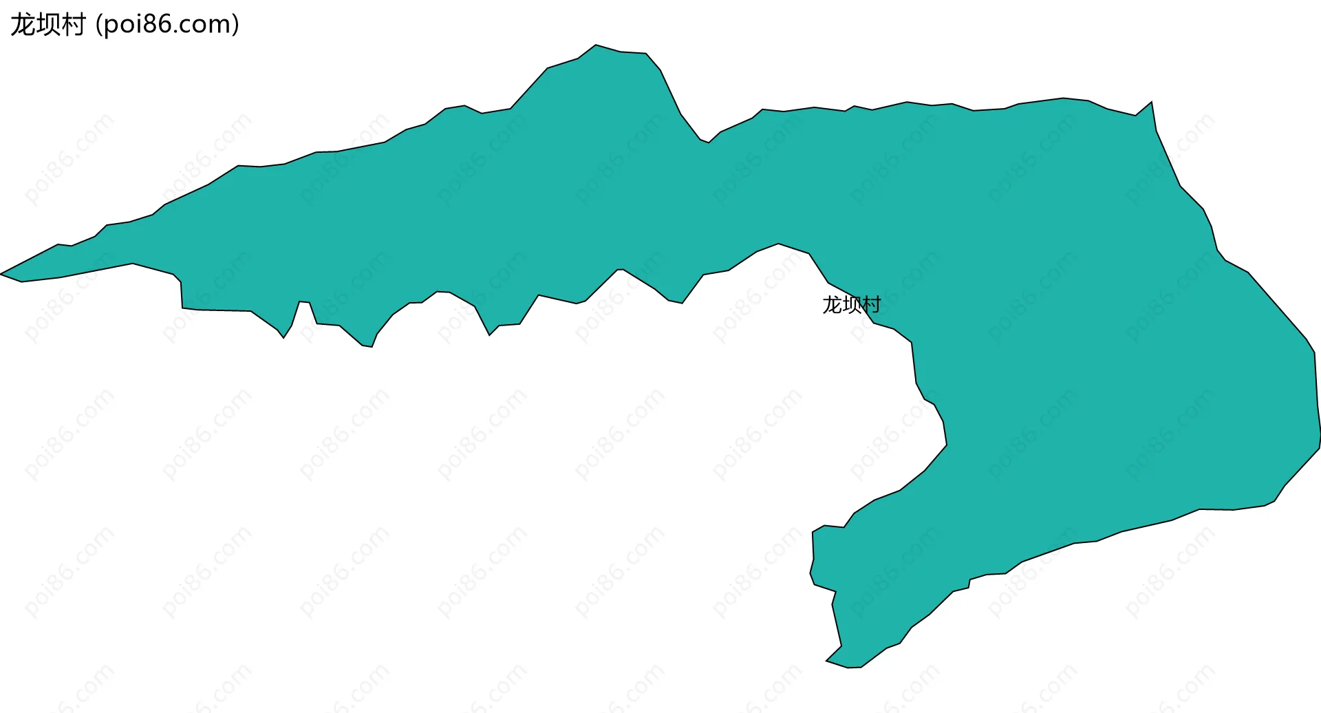 龙坝村边界地图