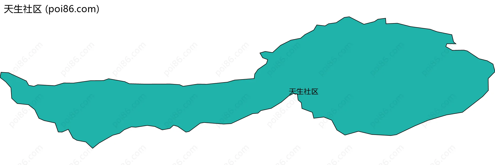 天生社区边界地图