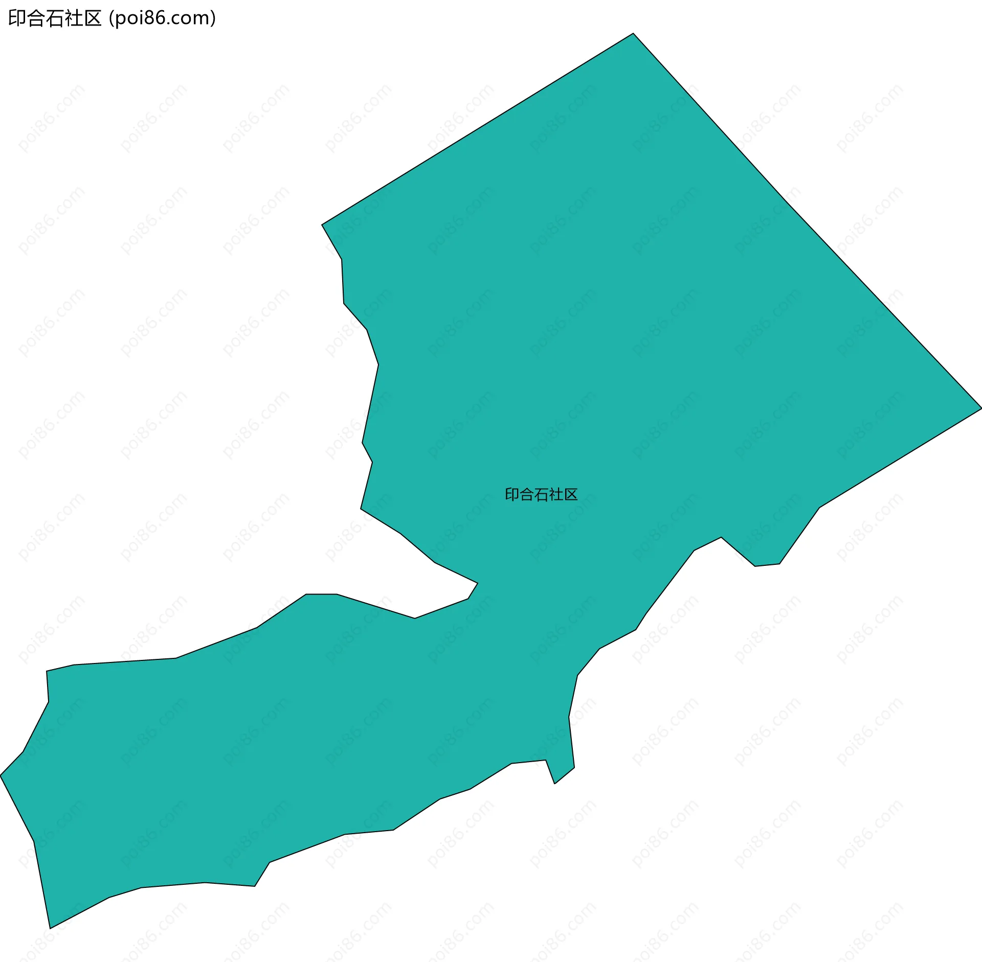 印合石社区边界地图