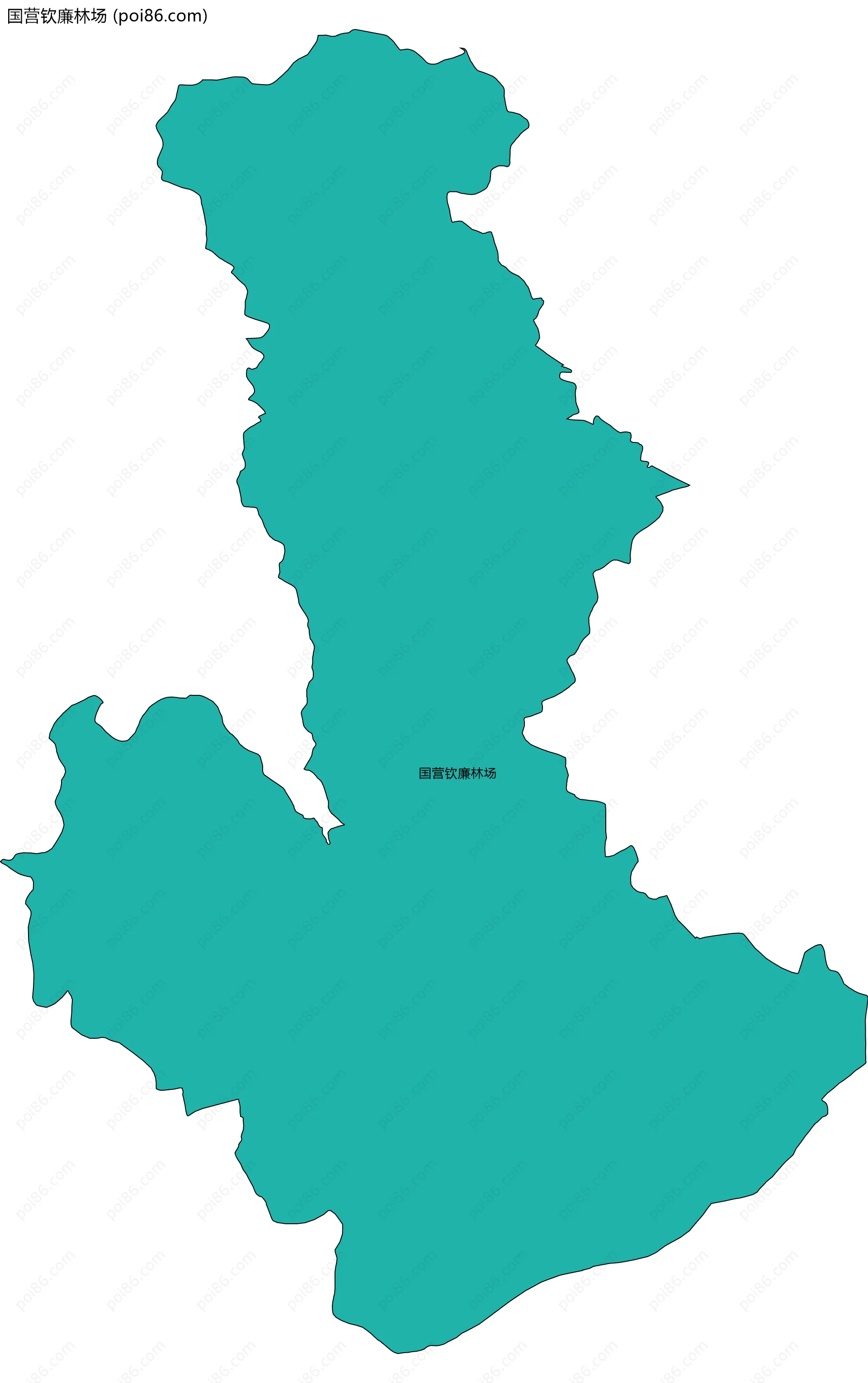 国营钦廉林场边界地图