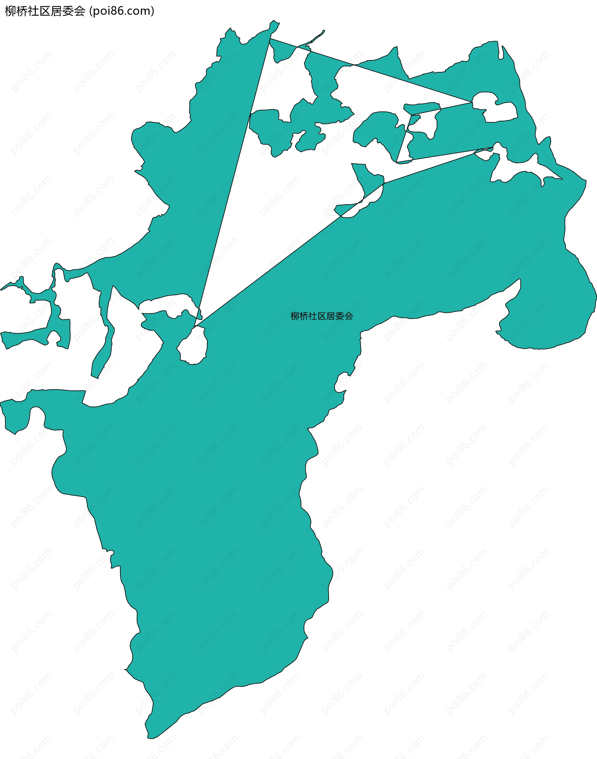柳桥社区居委会边界地图