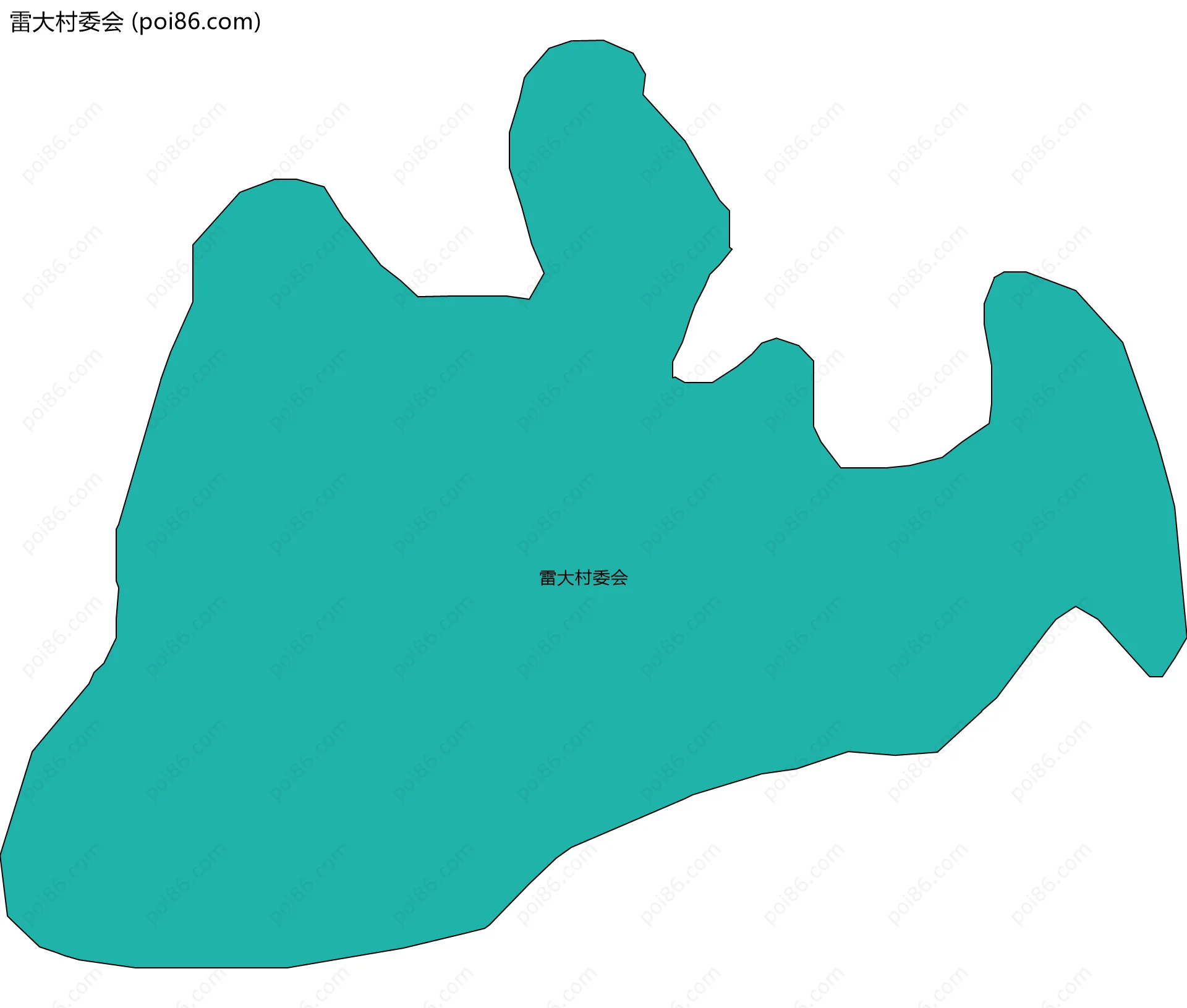 雷大村委会边界地图