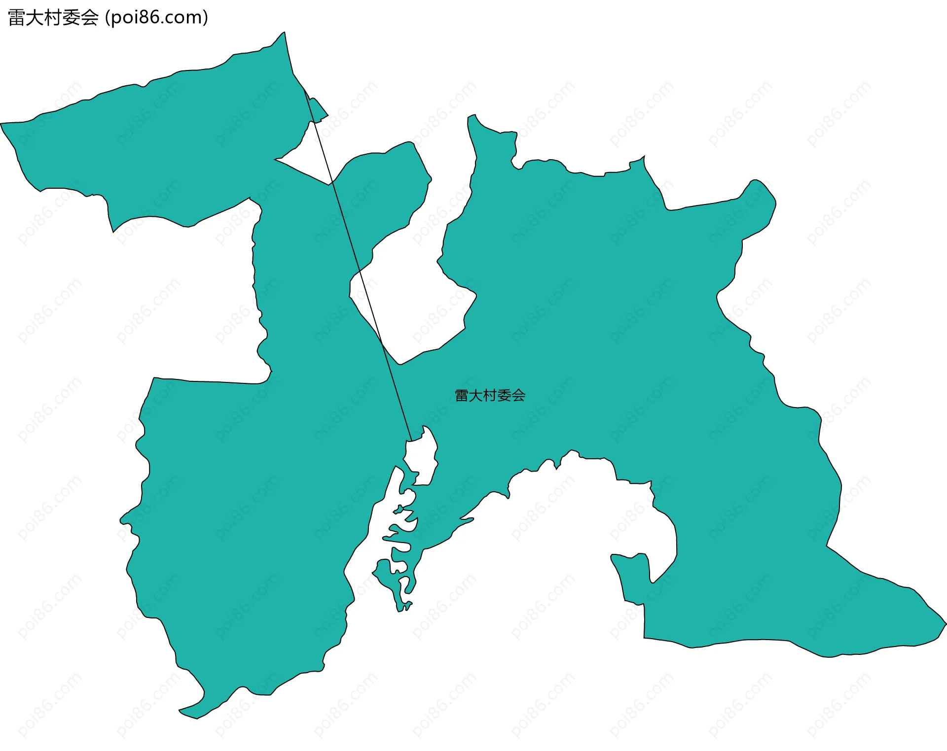 雷大村委会边界地图