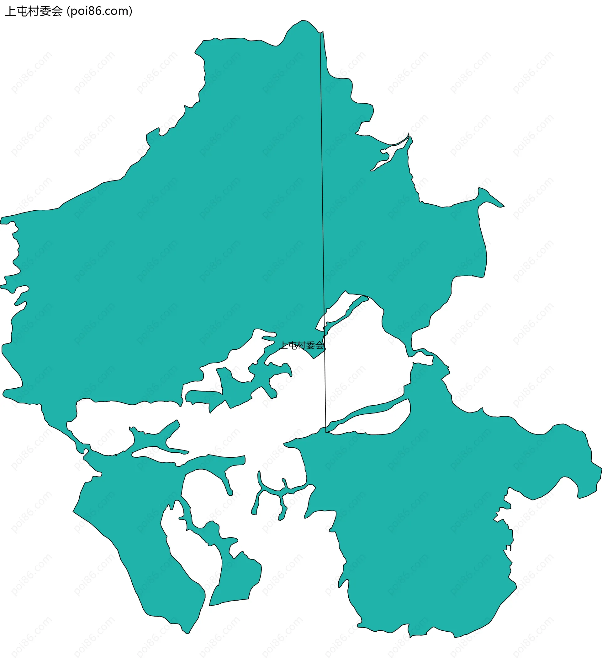 上屯村委会边界地图