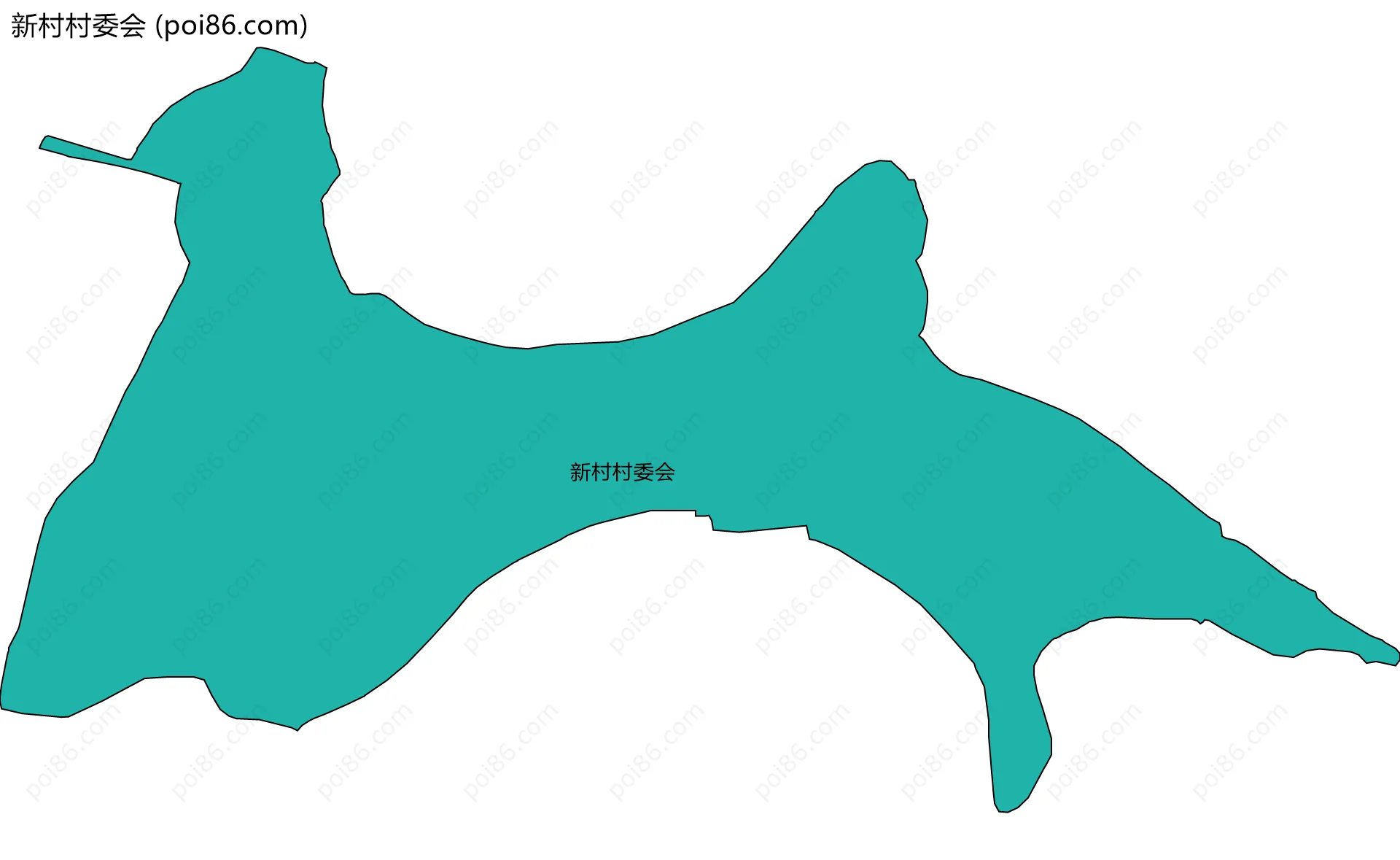 新村村委会边界地图