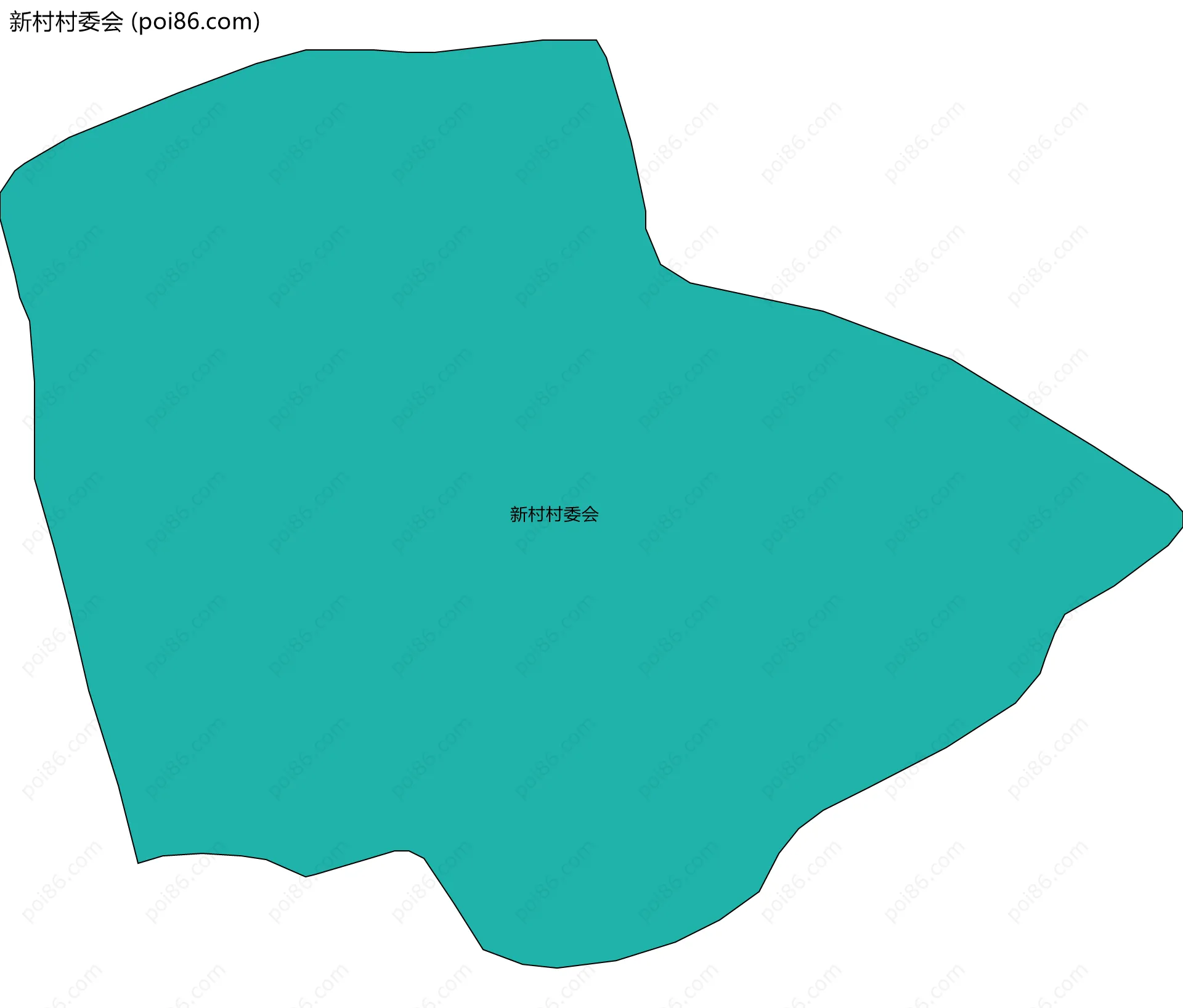 新村村委会边界地图