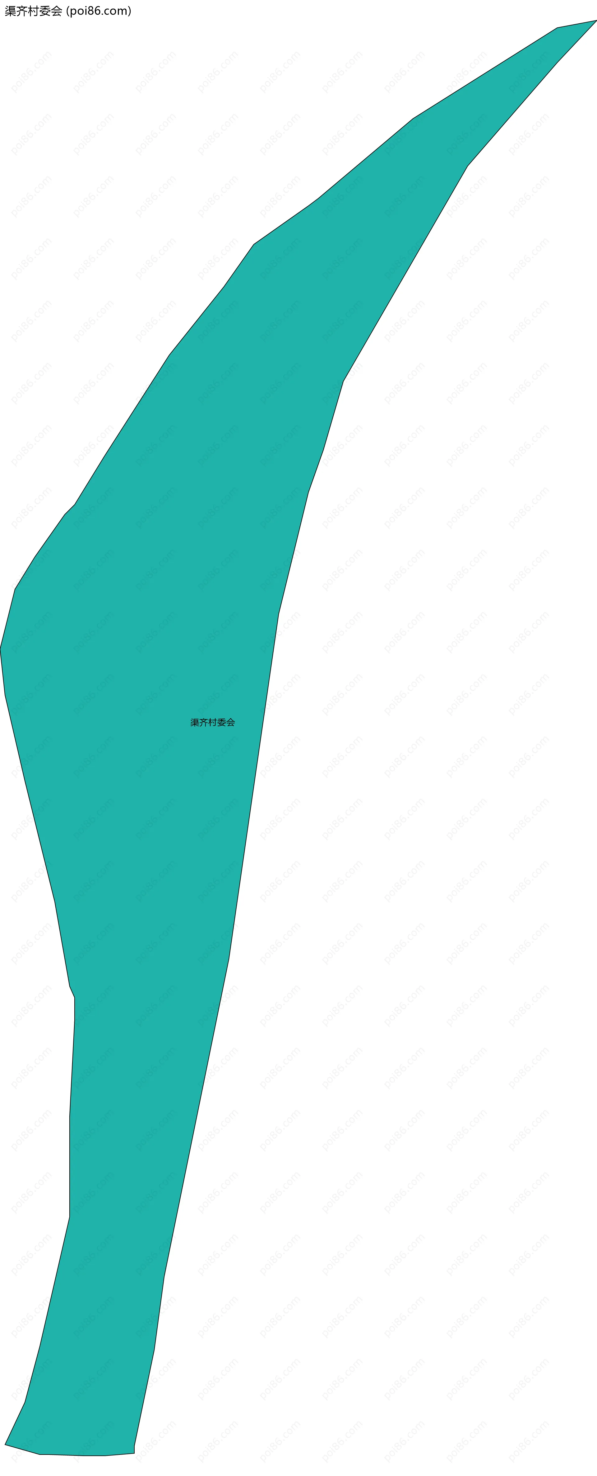 渠齐村委会边界地图