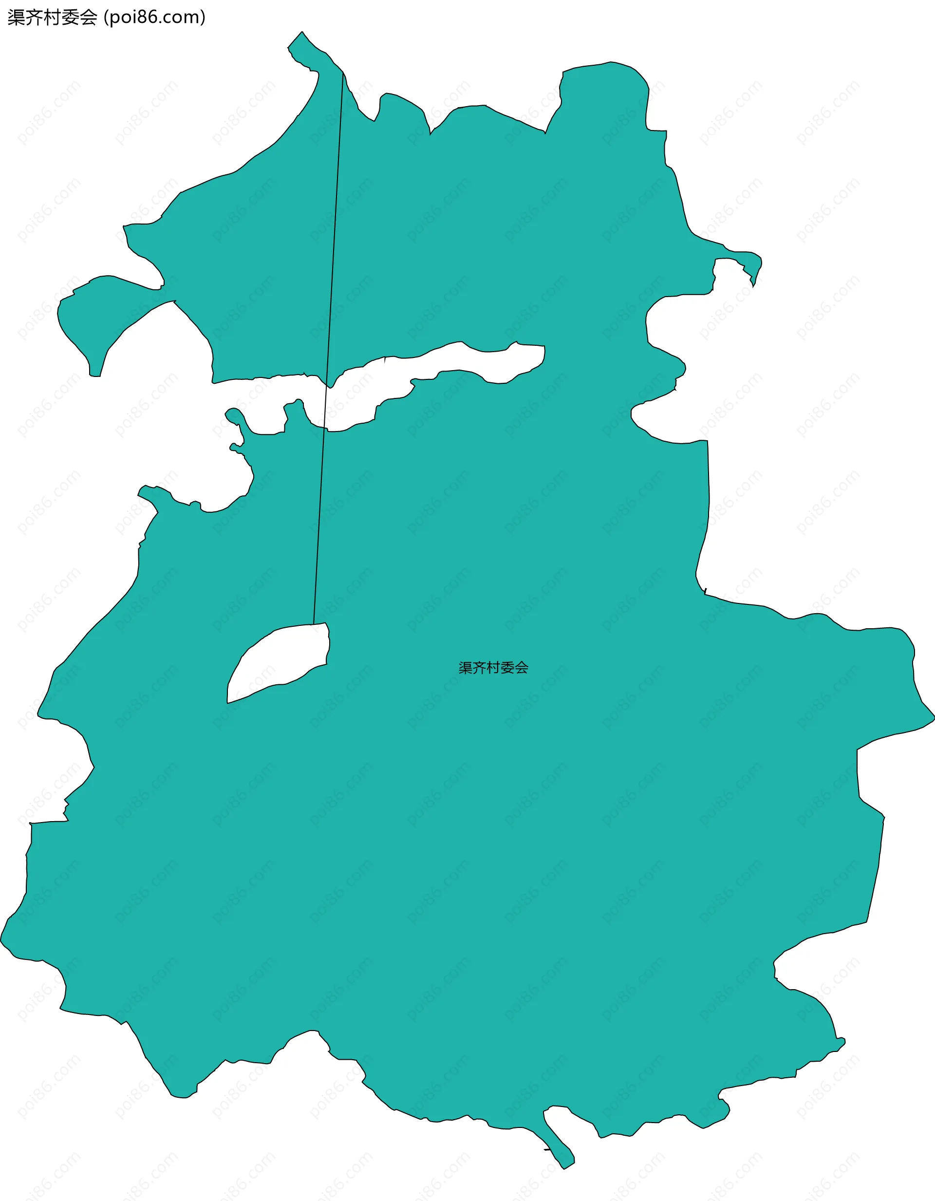 渠齐村委会边界地图