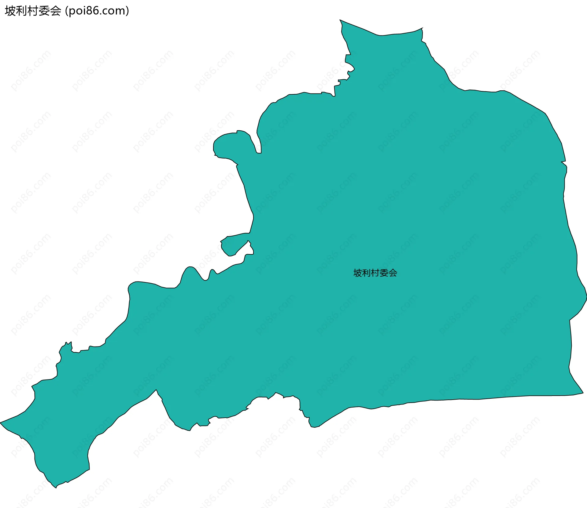 坡利村委会边界地图