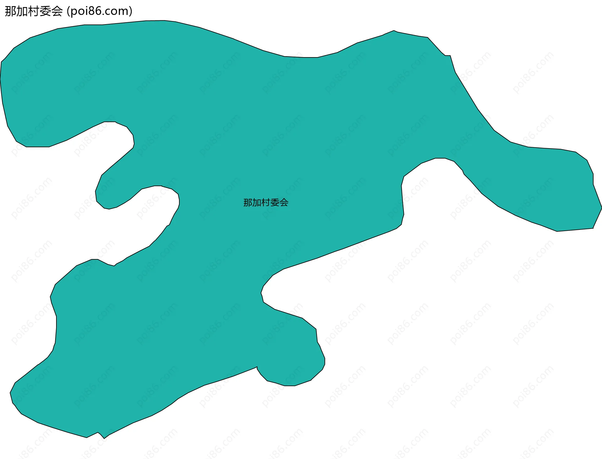 那加村委会边界地图