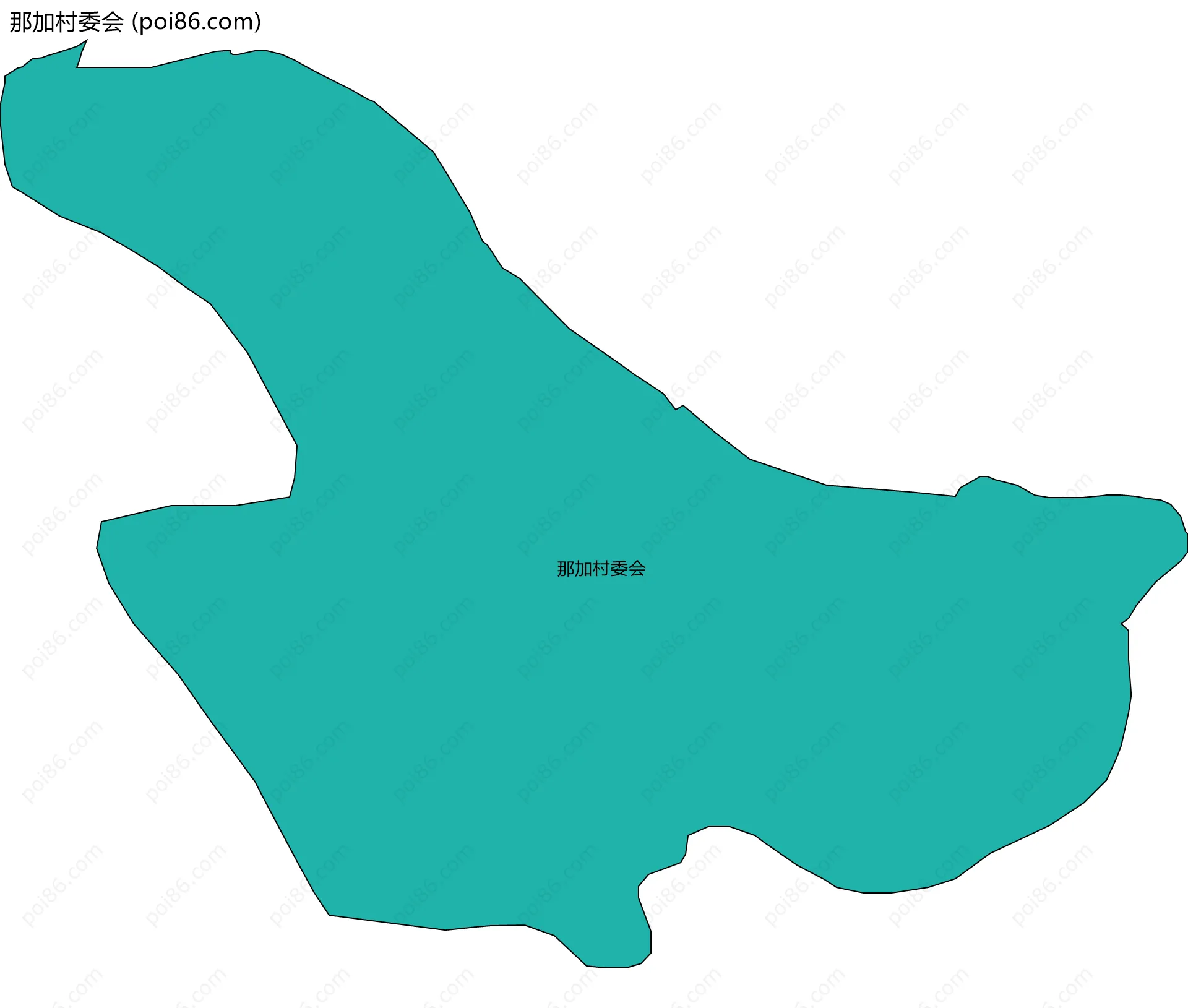 那加村委会边界地图