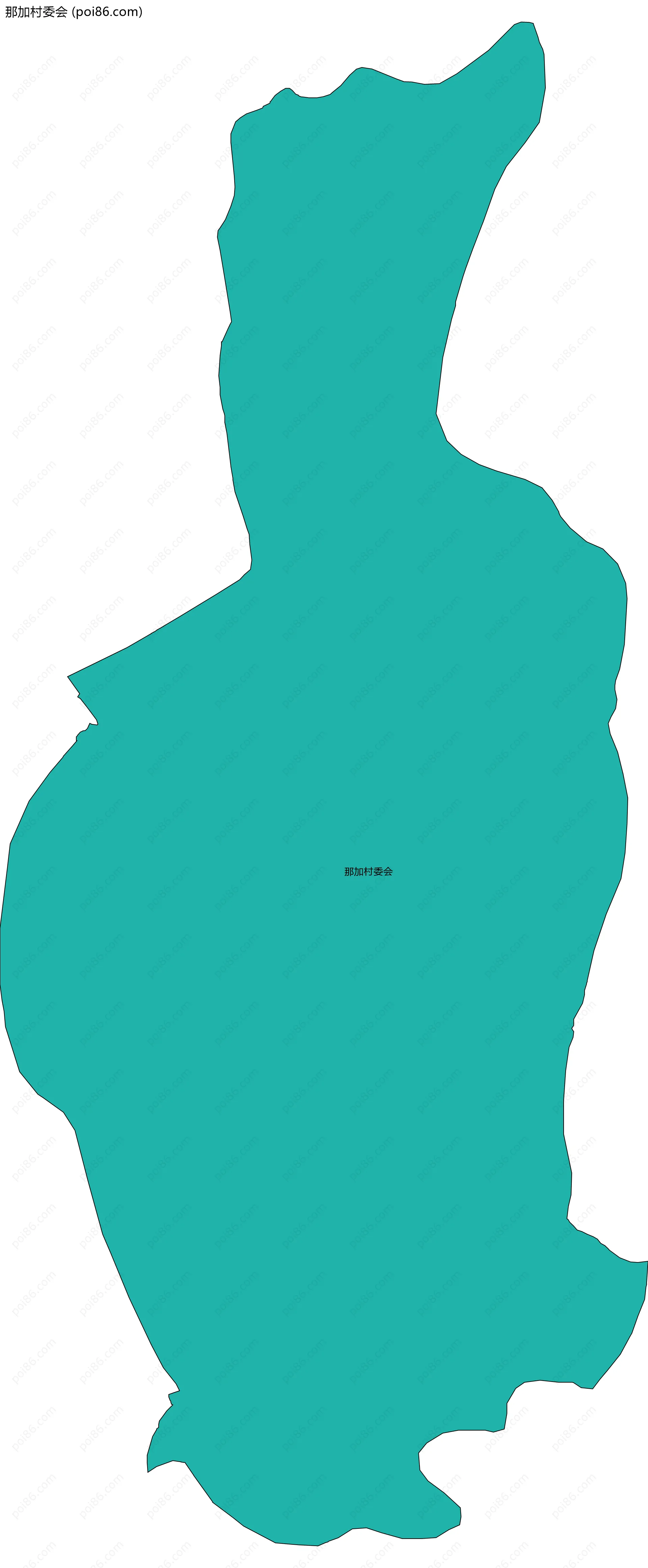 那加村委会边界地图