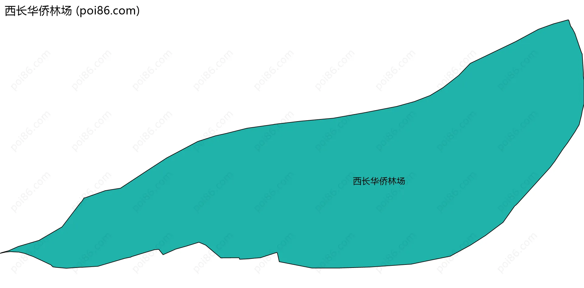 西长华侨林场边界地图