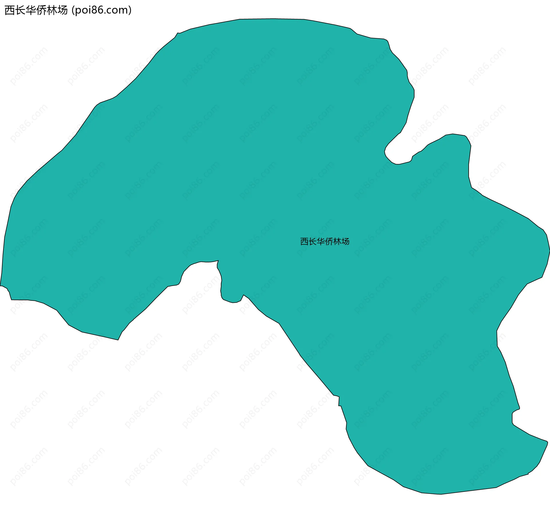 西长华侨林场边界地图