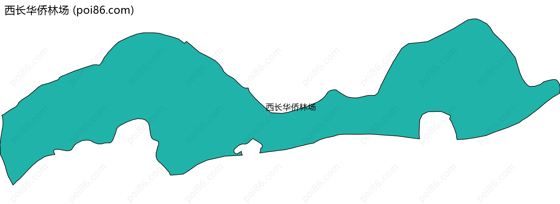 西长华侨林场边界地图