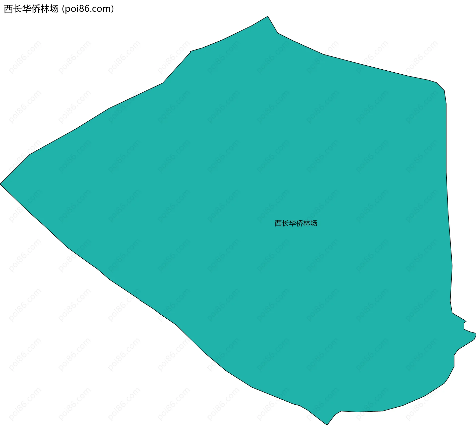西长华侨林场边界地图