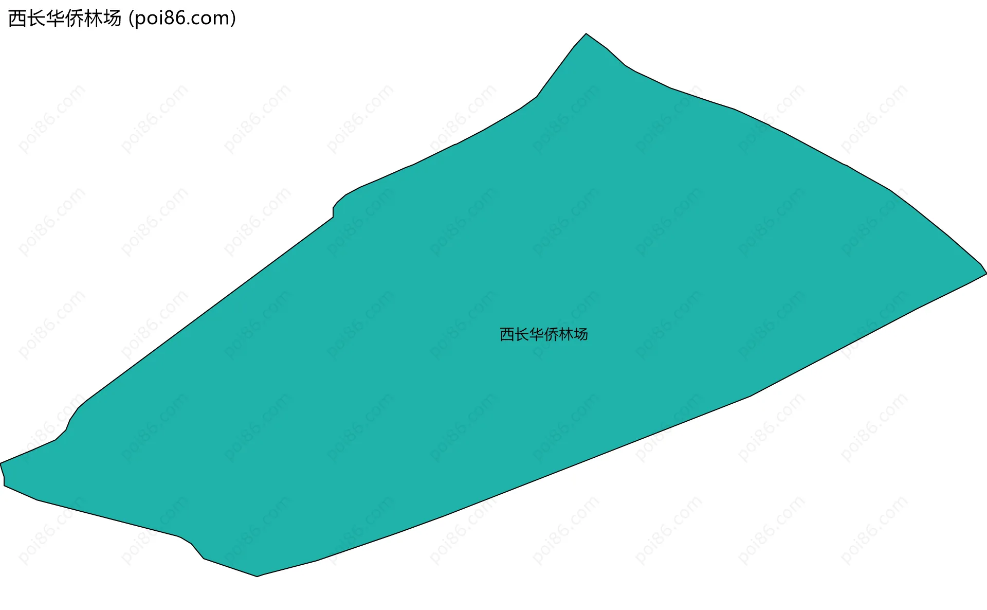 西长华侨林场边界地图