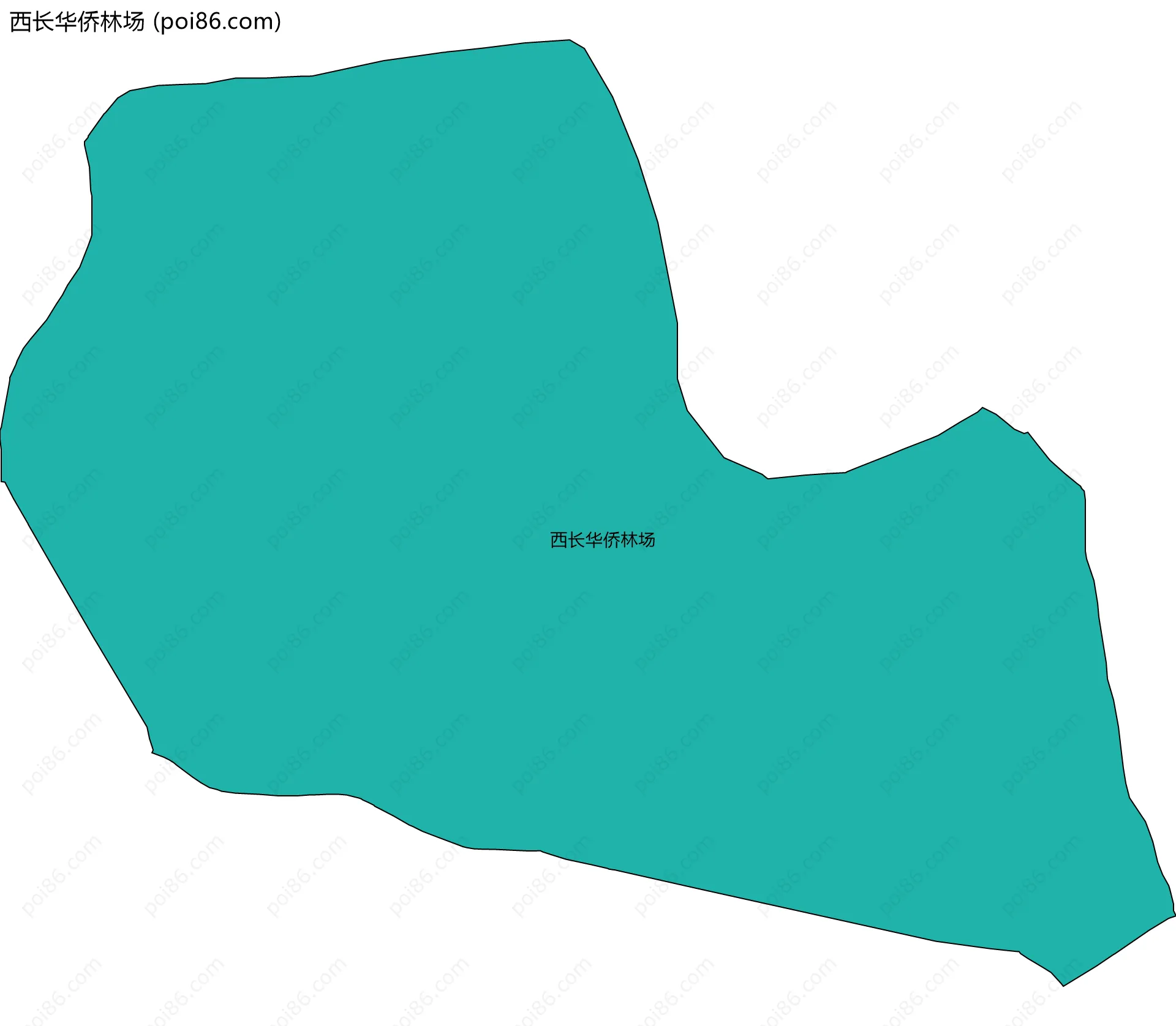 西长华侨林场边界地图