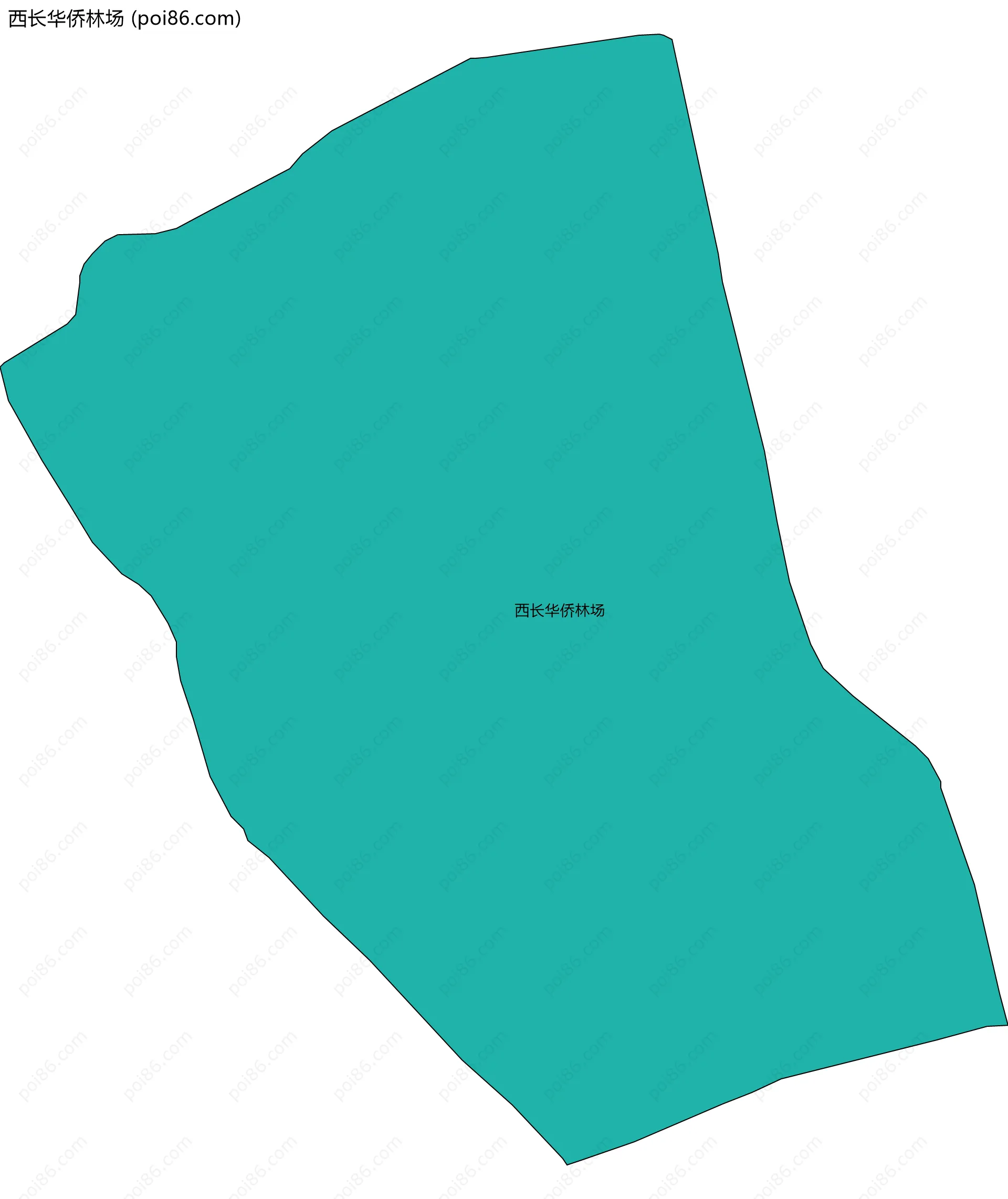 西长华侨林场边界地图