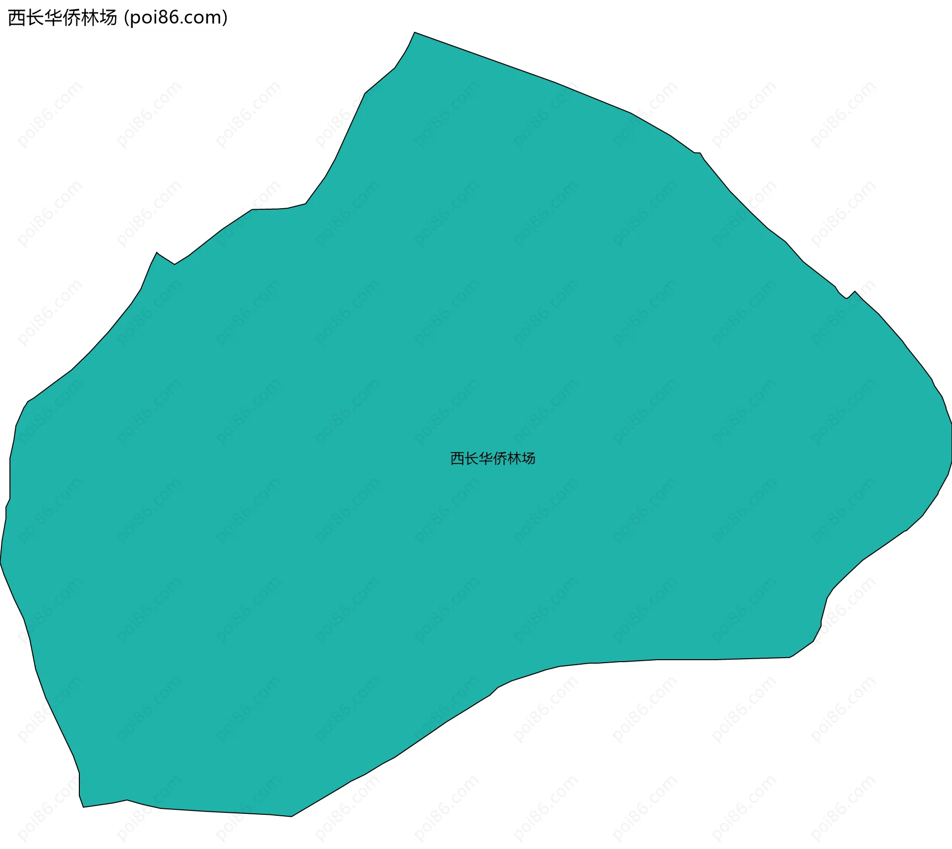西长华侨林场边界地图