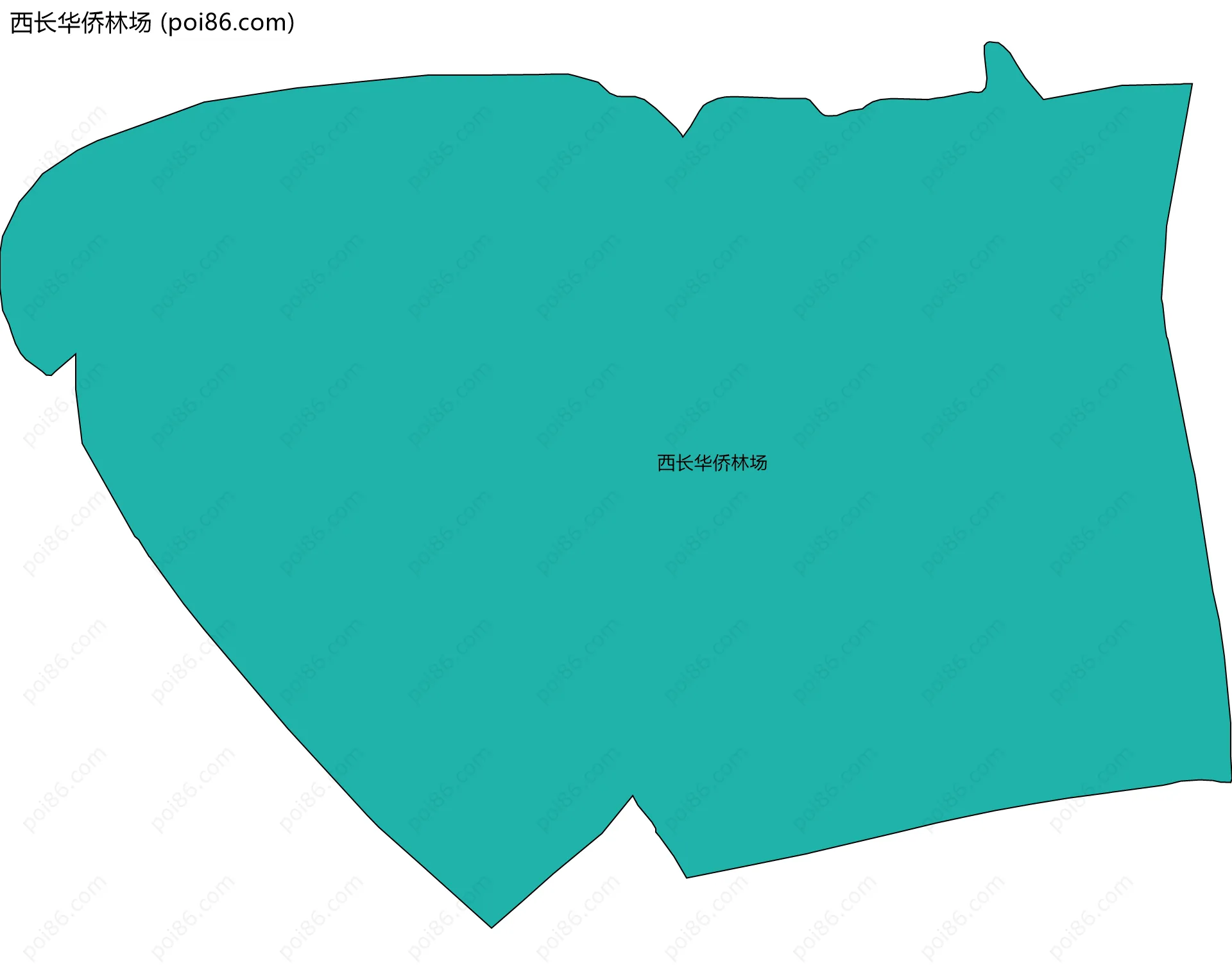 西长华侨林场边界地图