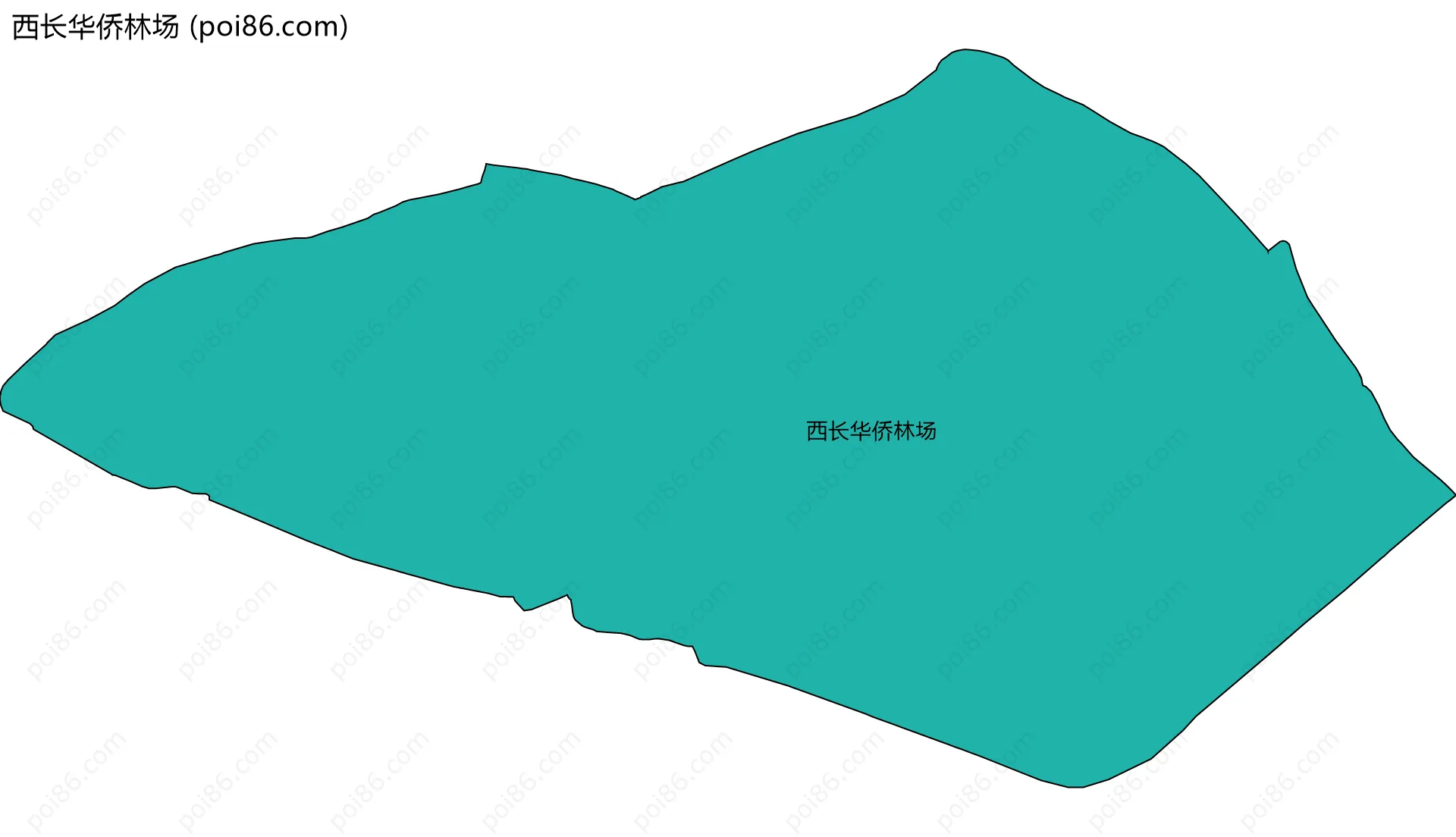 西长华侨林场边界地图
