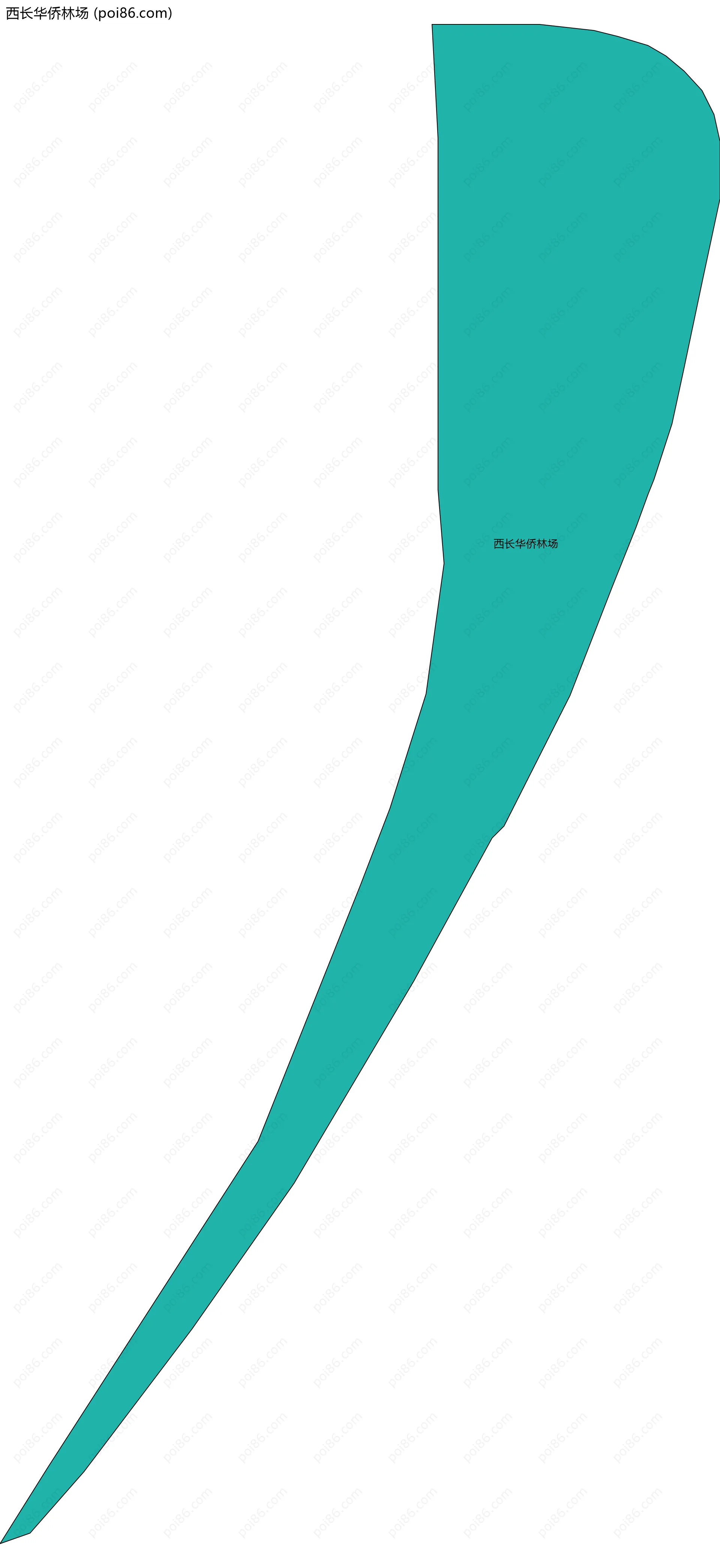 西长华侨林场边界地图