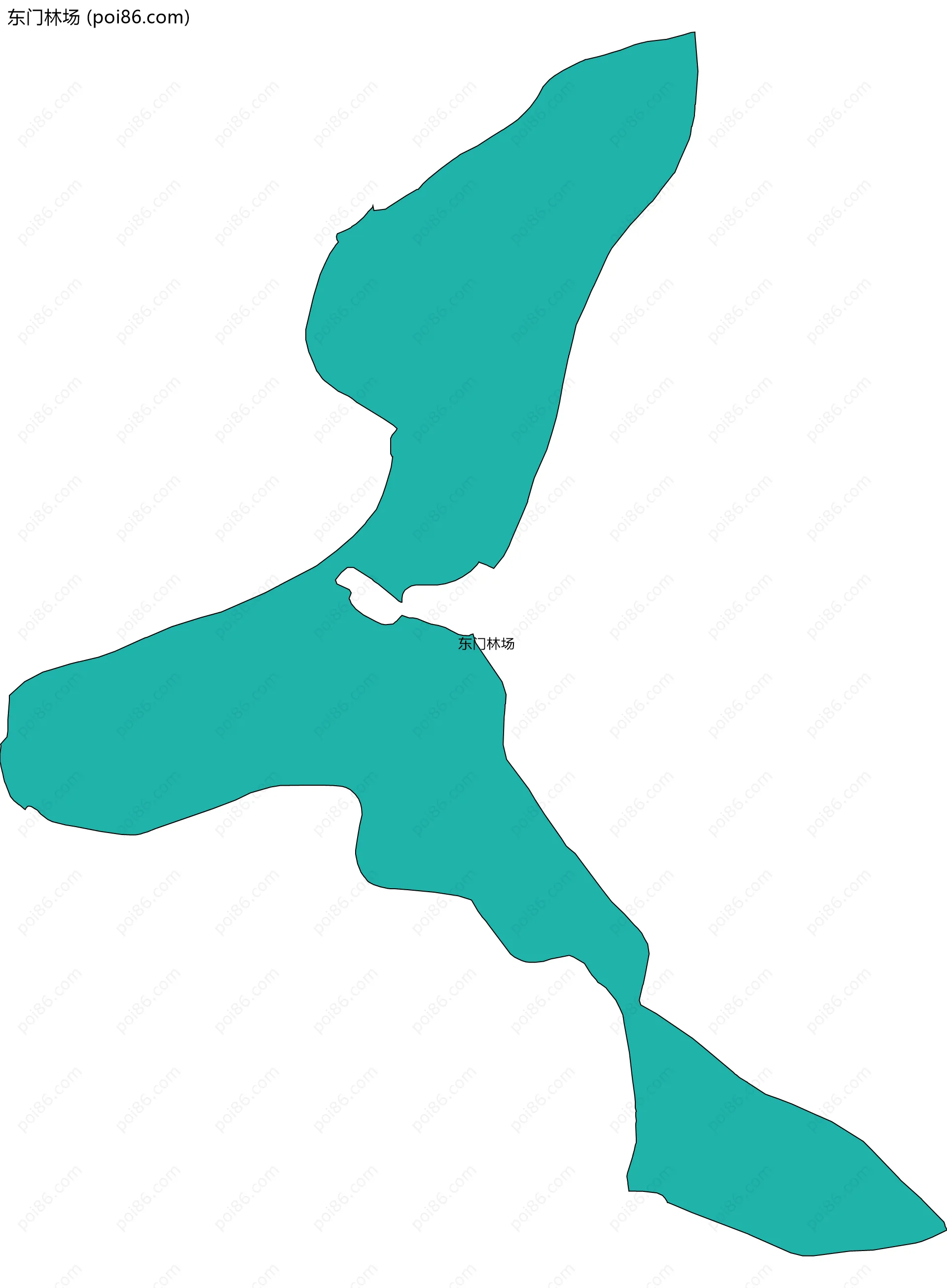 东门林场边界地图