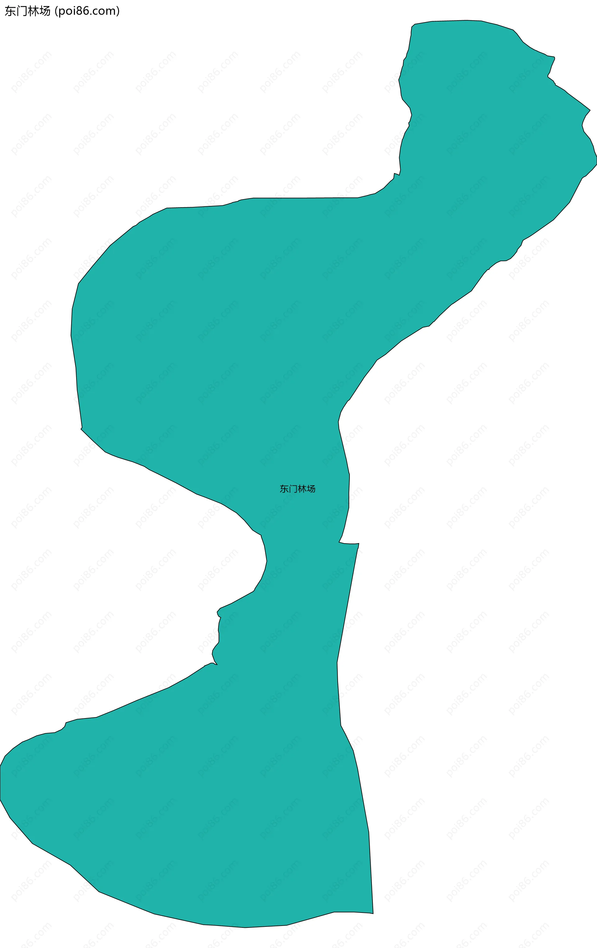 东门林场边界地图