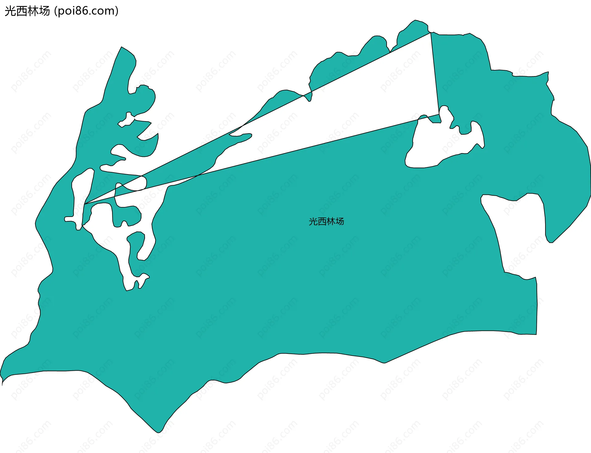 光西林场边界地图