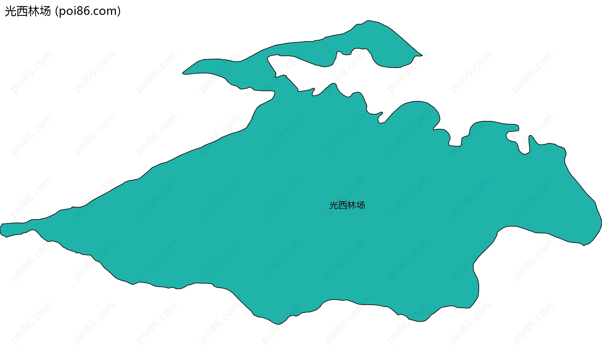 光西林场边界地图