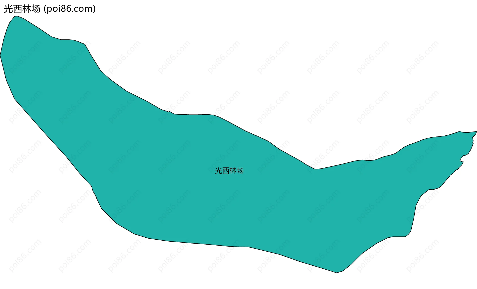 光西林场边界地图