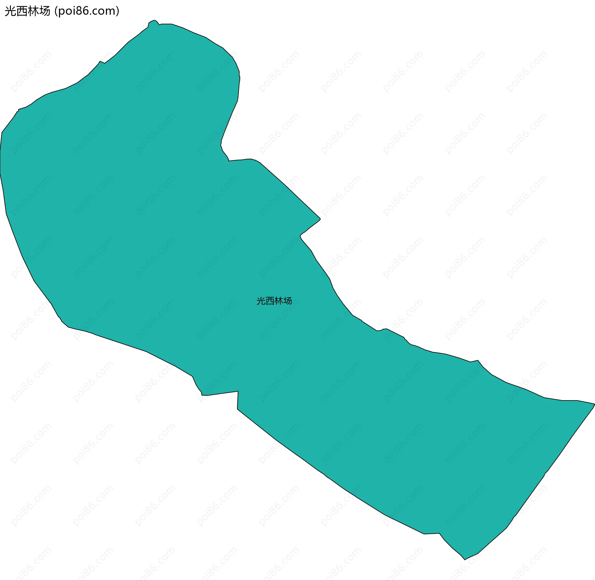 光西林场边界地图