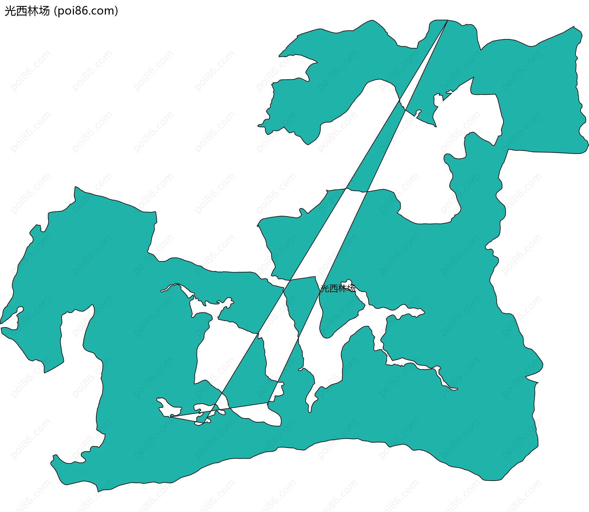 光西林场边界地图