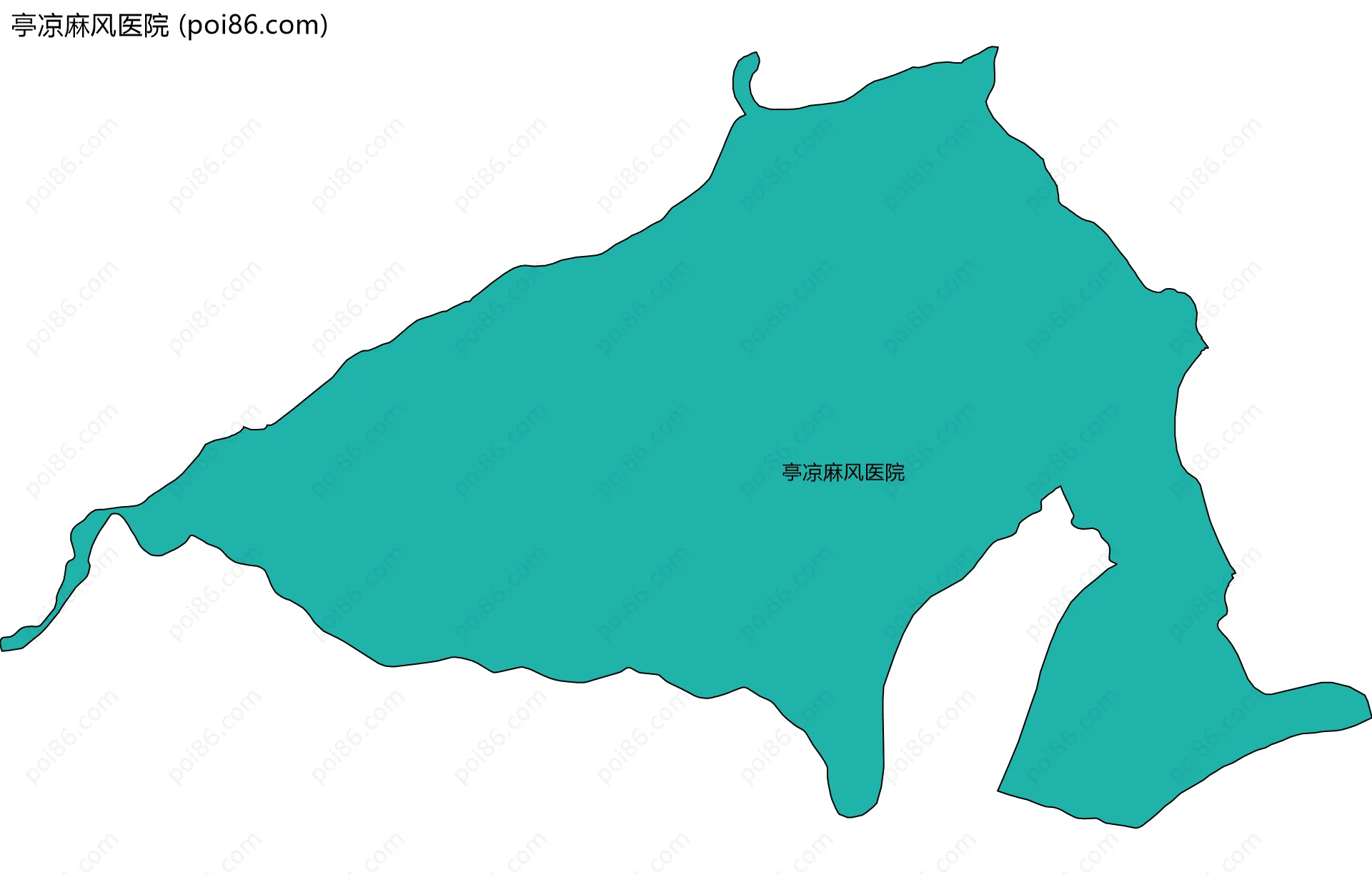 亭凉麻风医院边界地图