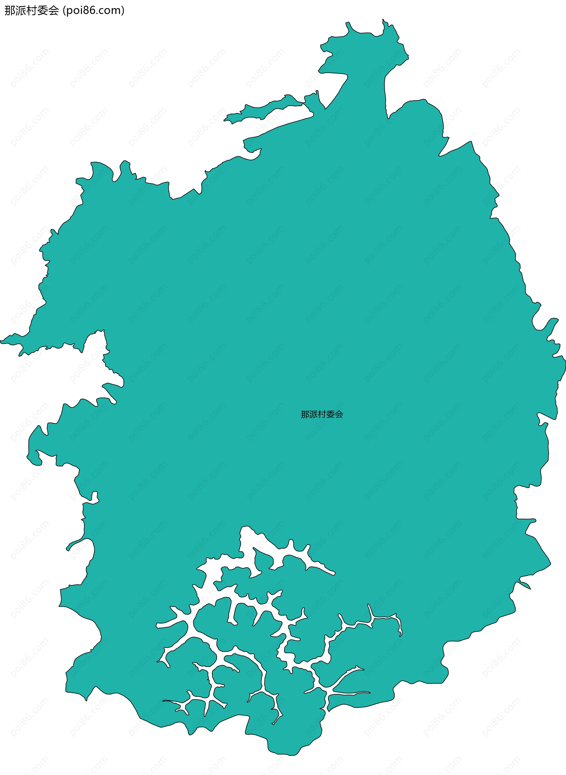 那派村委会边界地图