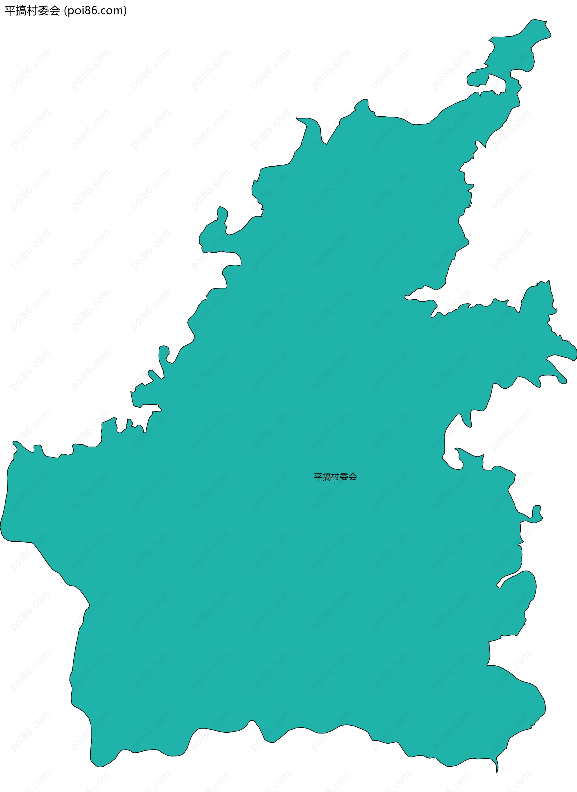 平搞村委会边界地图