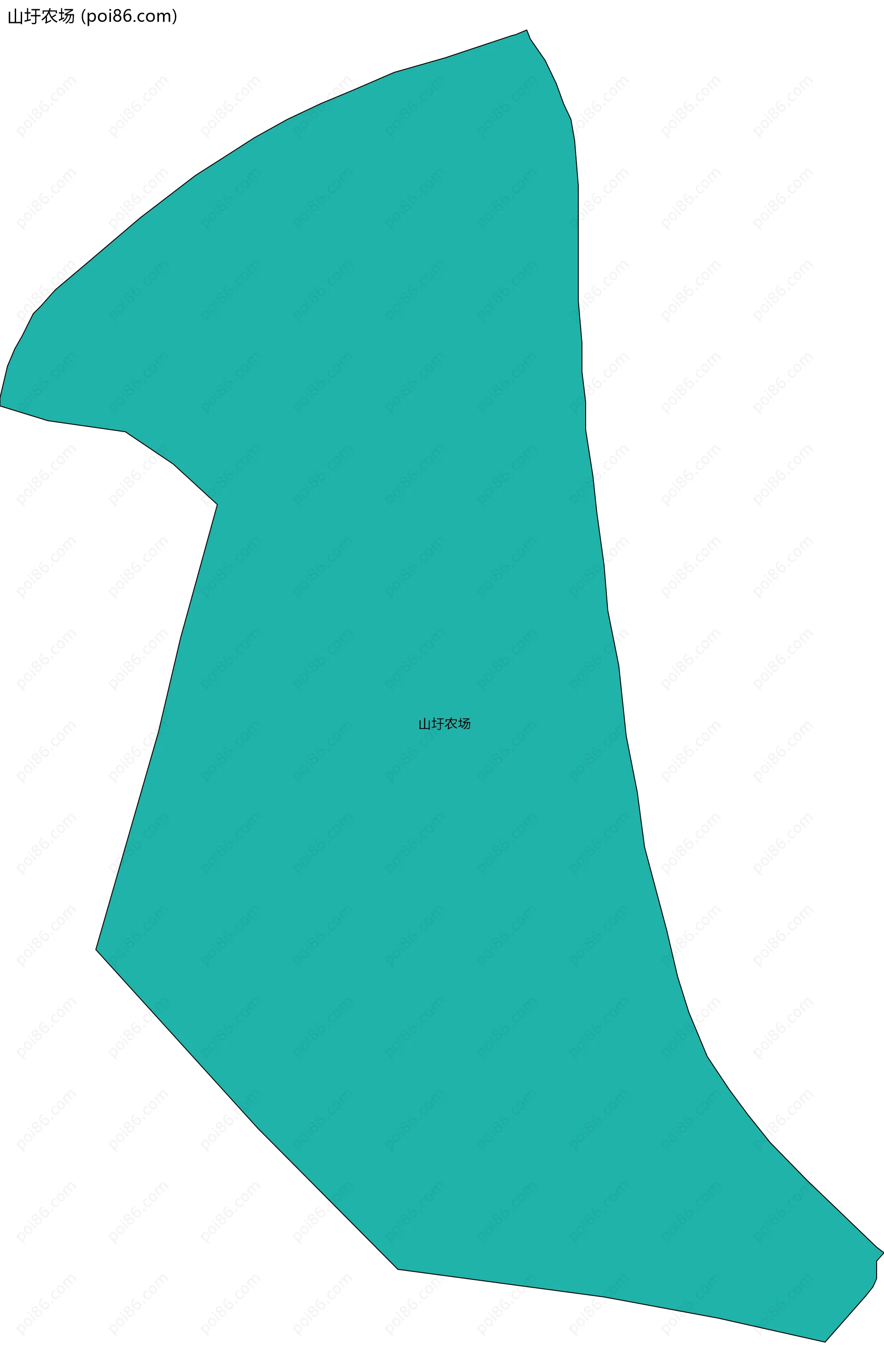 山圩农场边界地图