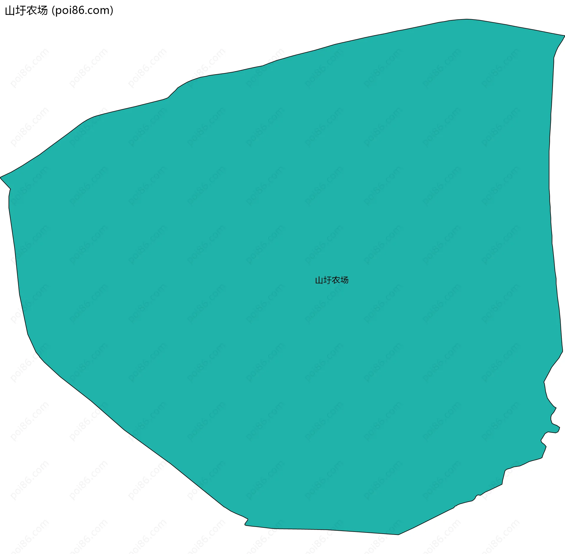 山圩农场边界地图