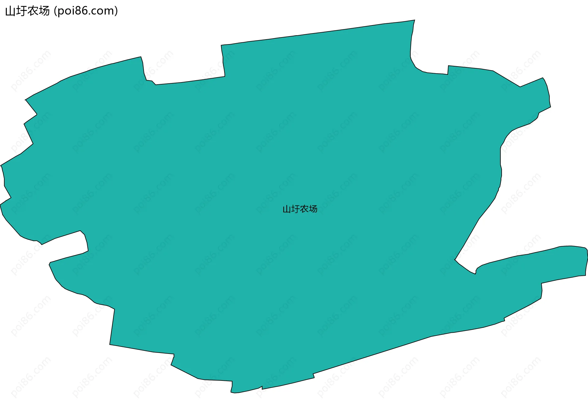 山圩农场边界地图