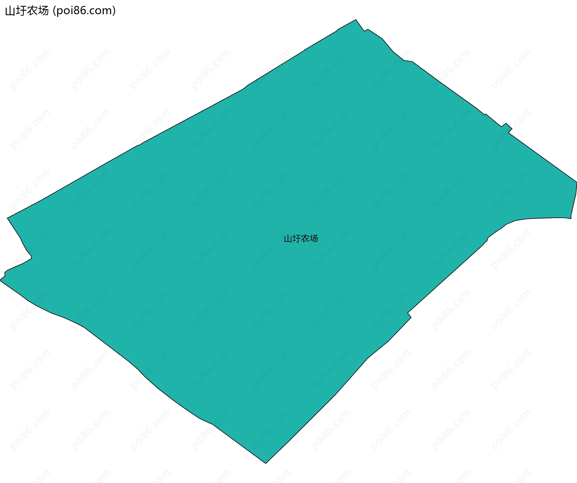 山圩农场边界地图